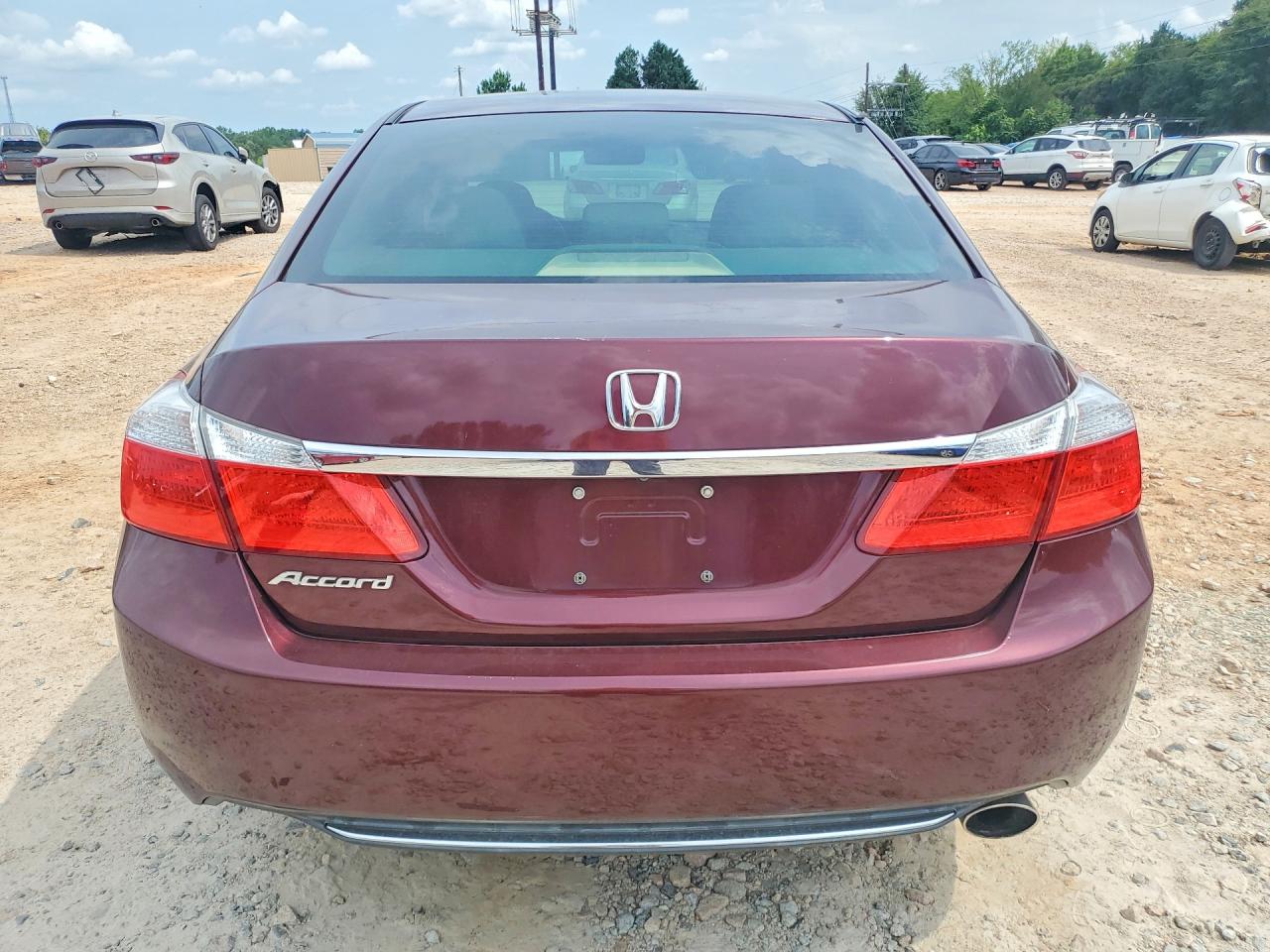 2014 Honda Accord Lx Burgundy vin: 1HGCR2F34EA291394
