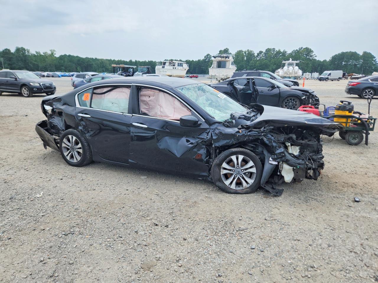2014 Honda Accord Lx Black vin: 1HGCR2F34EA294411