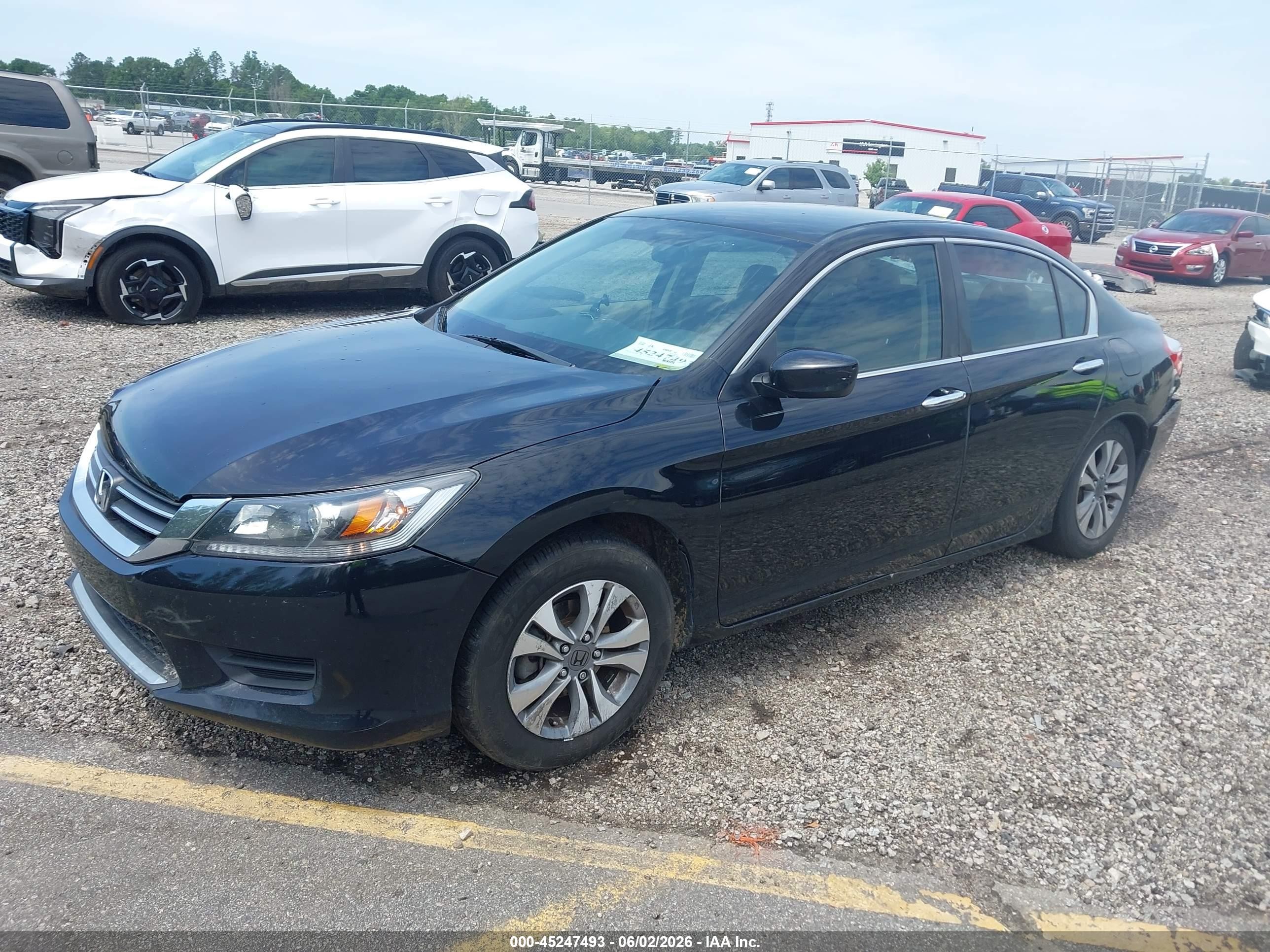 2014 Honda Accord Lx Black vin: 1HGCR2F34EA298975