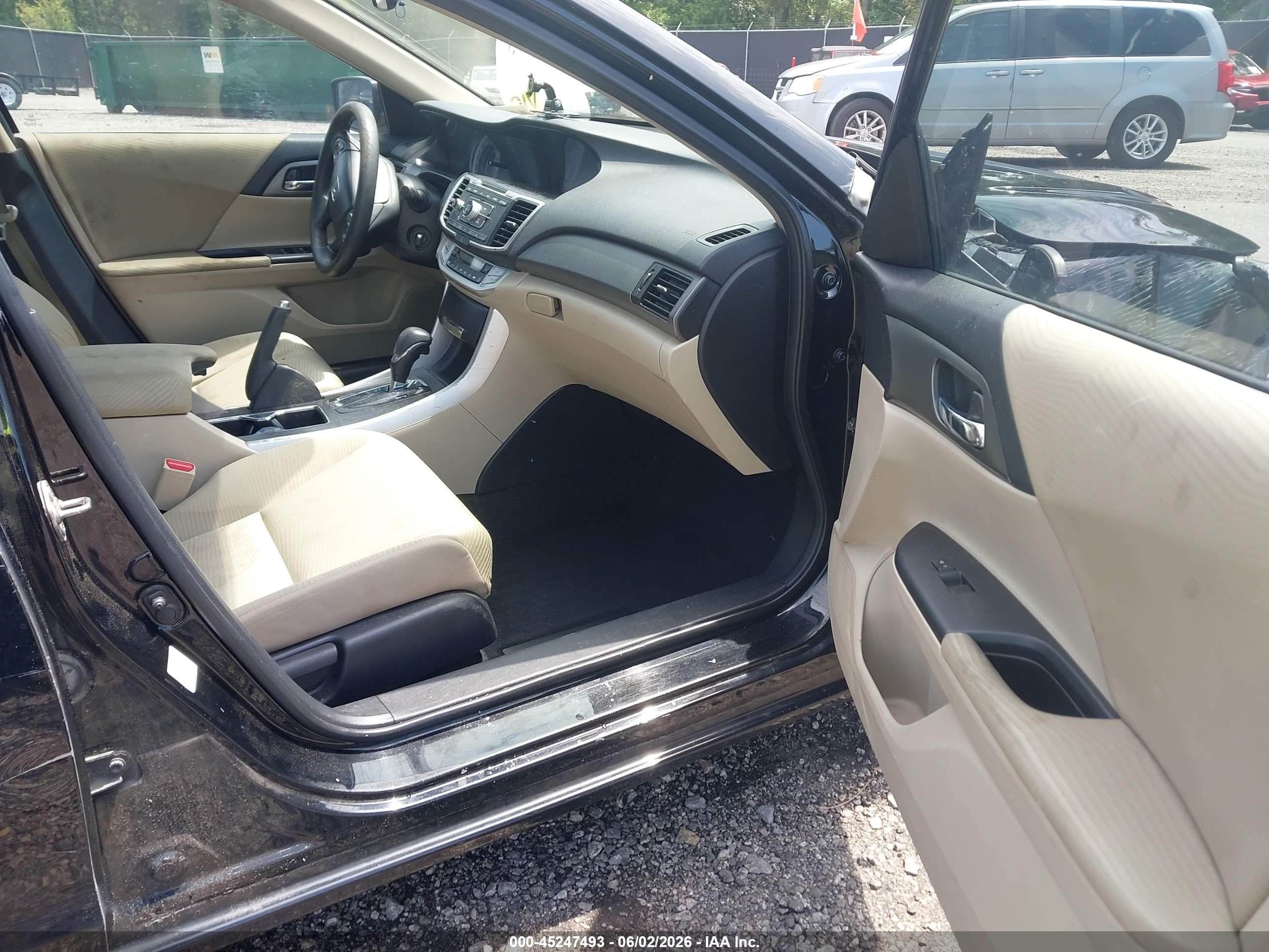2014 Honda Accord Lx Black vin: 1HGCR2F34EA298975