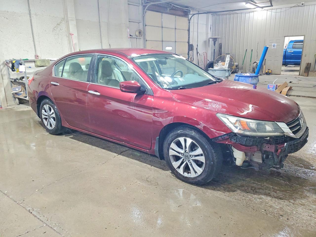 2015 Honda Accord Lx Maroon vin: 1HGCR2F34FA001883