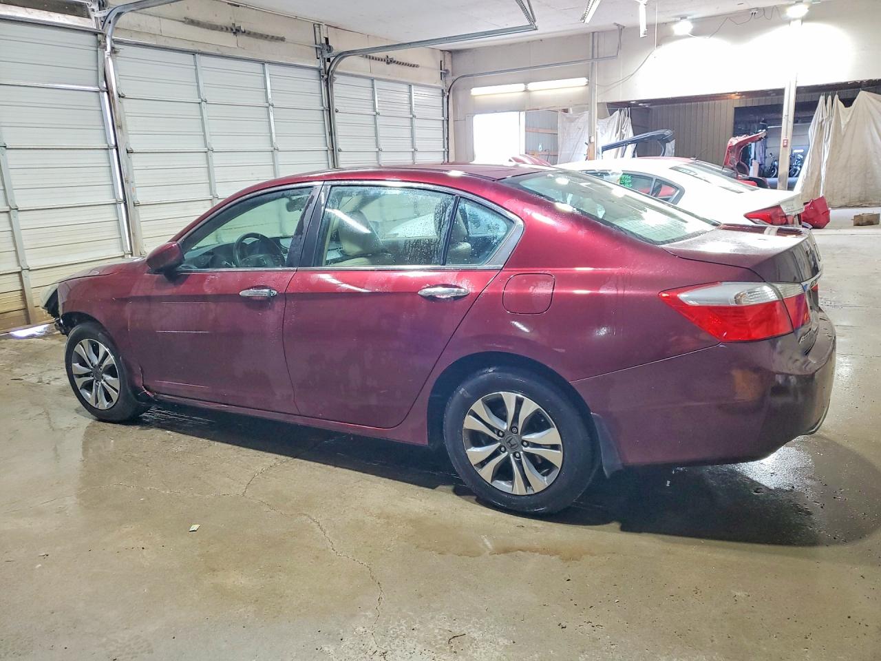 2015 Honda Accord Lx Maroon vin: 1HGCR2F34FA001883