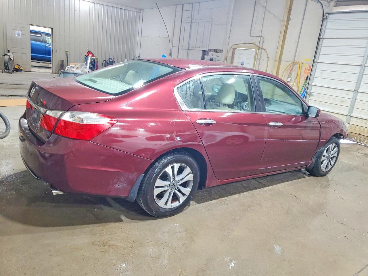 2015 Honda Accord Lx Maroon vin: 1HGCR2F34FA001883