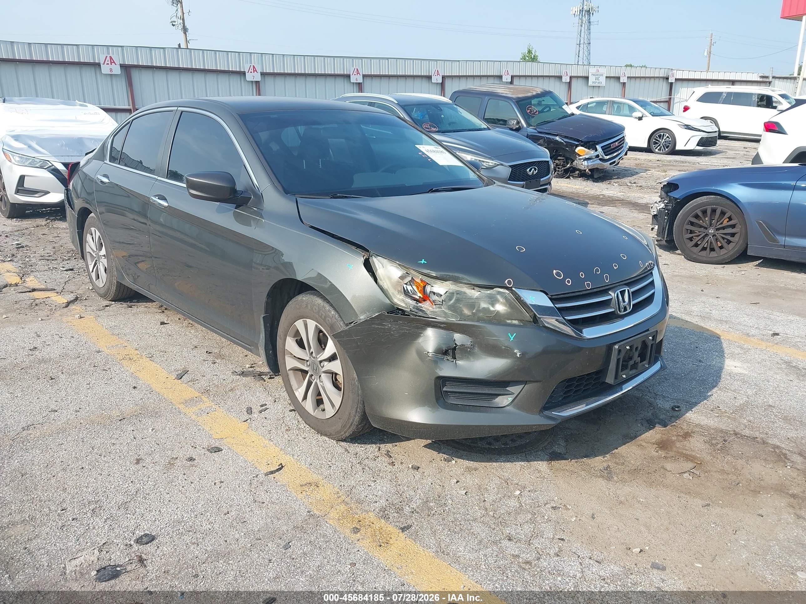 2015 Honda Accord Lx Серый vin: 1HGCR2F34FA024077