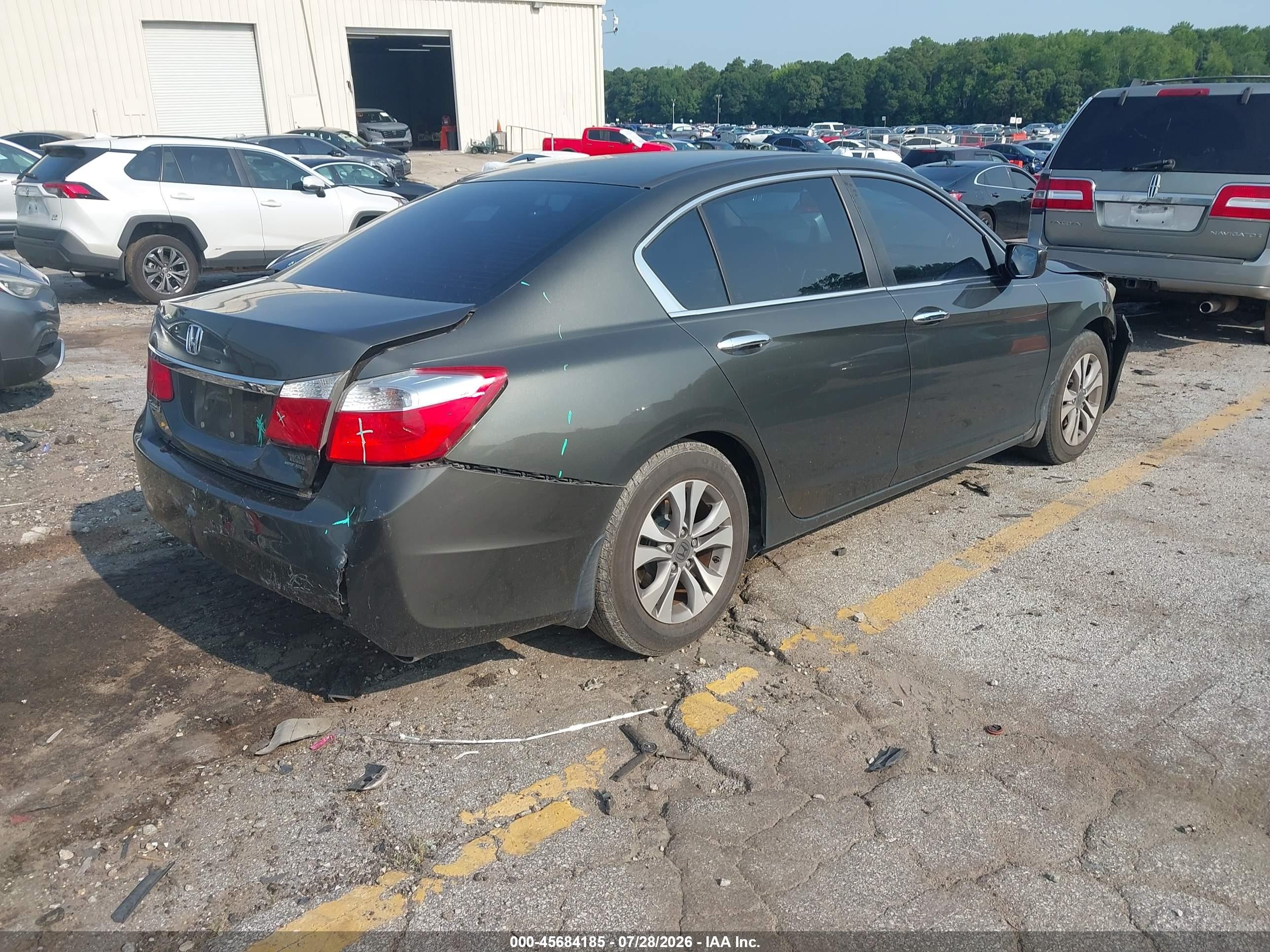 2015 Honda Accord Lx Серый vin: 1HGCR2F34FA024077