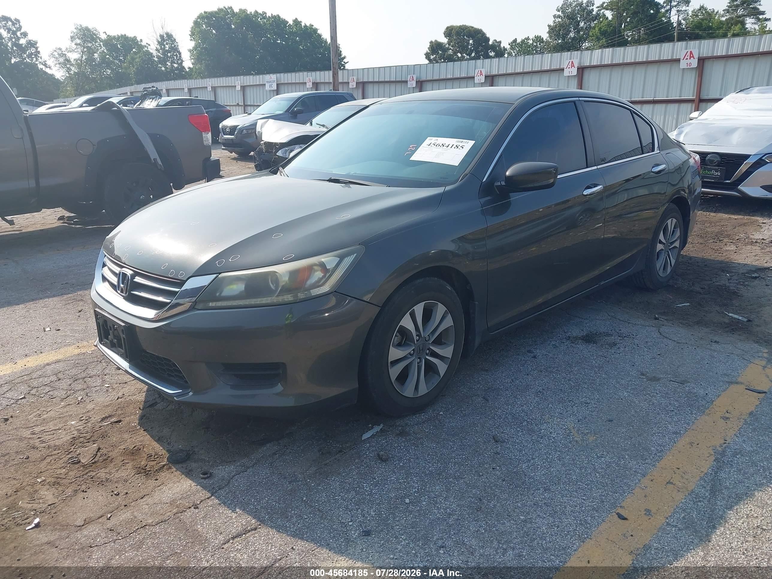 2015 Honda Accord Lx Серый vin: 1HGCR2F34FA024077
