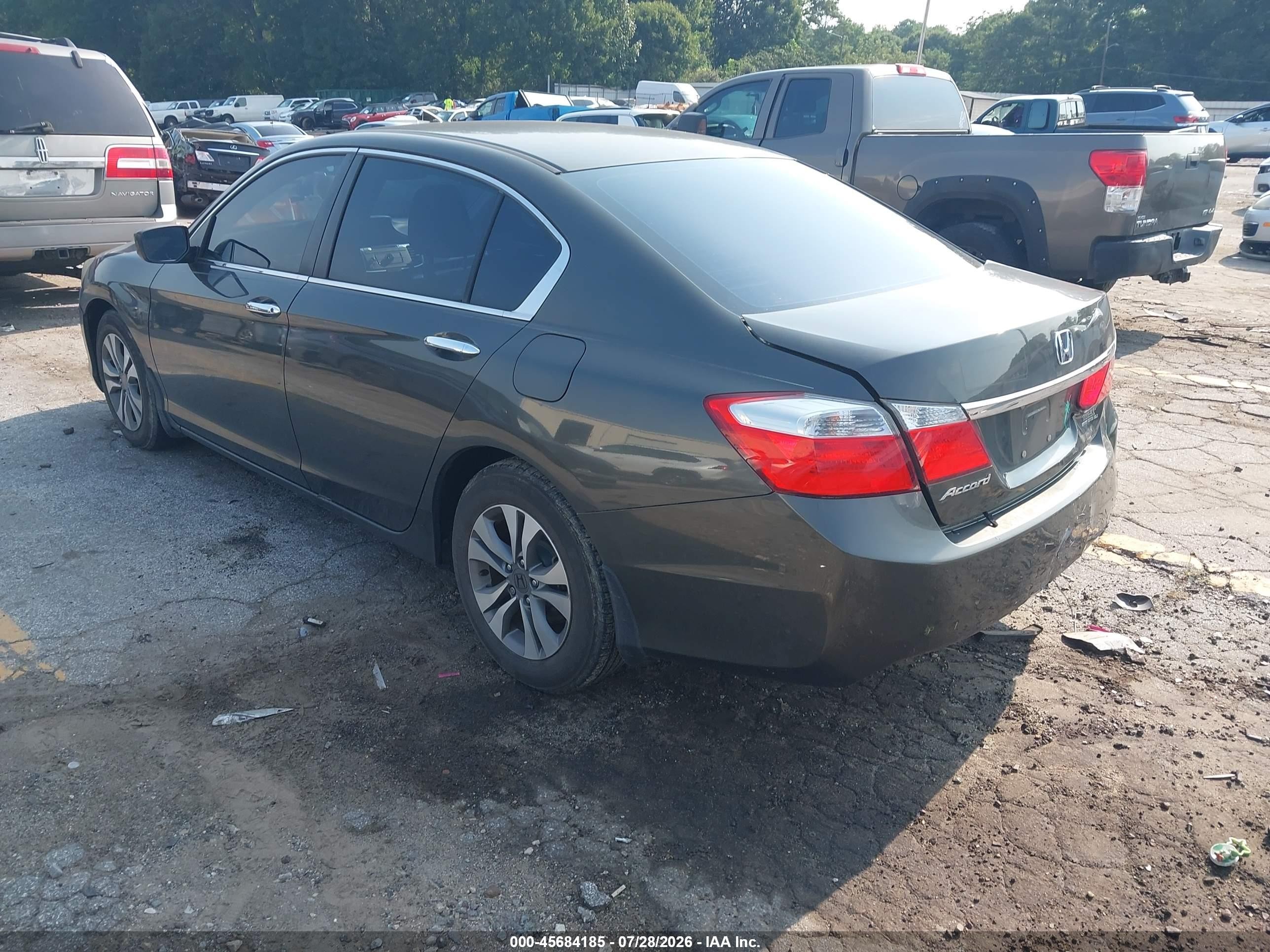 2015 Honda Accord Lx Серый vin: 1HGCR2F34FA024077