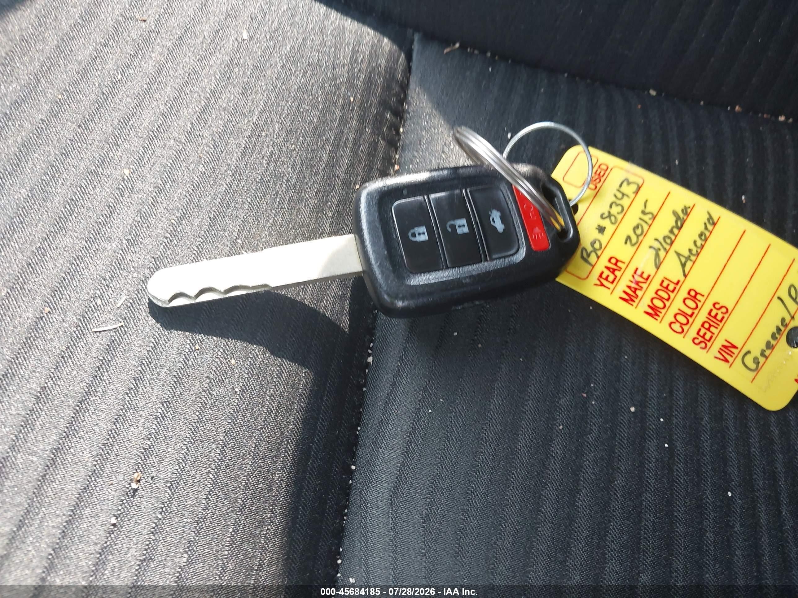 2015 Honda Accord Lx Серый vin: 1HGCR2F34FA024077