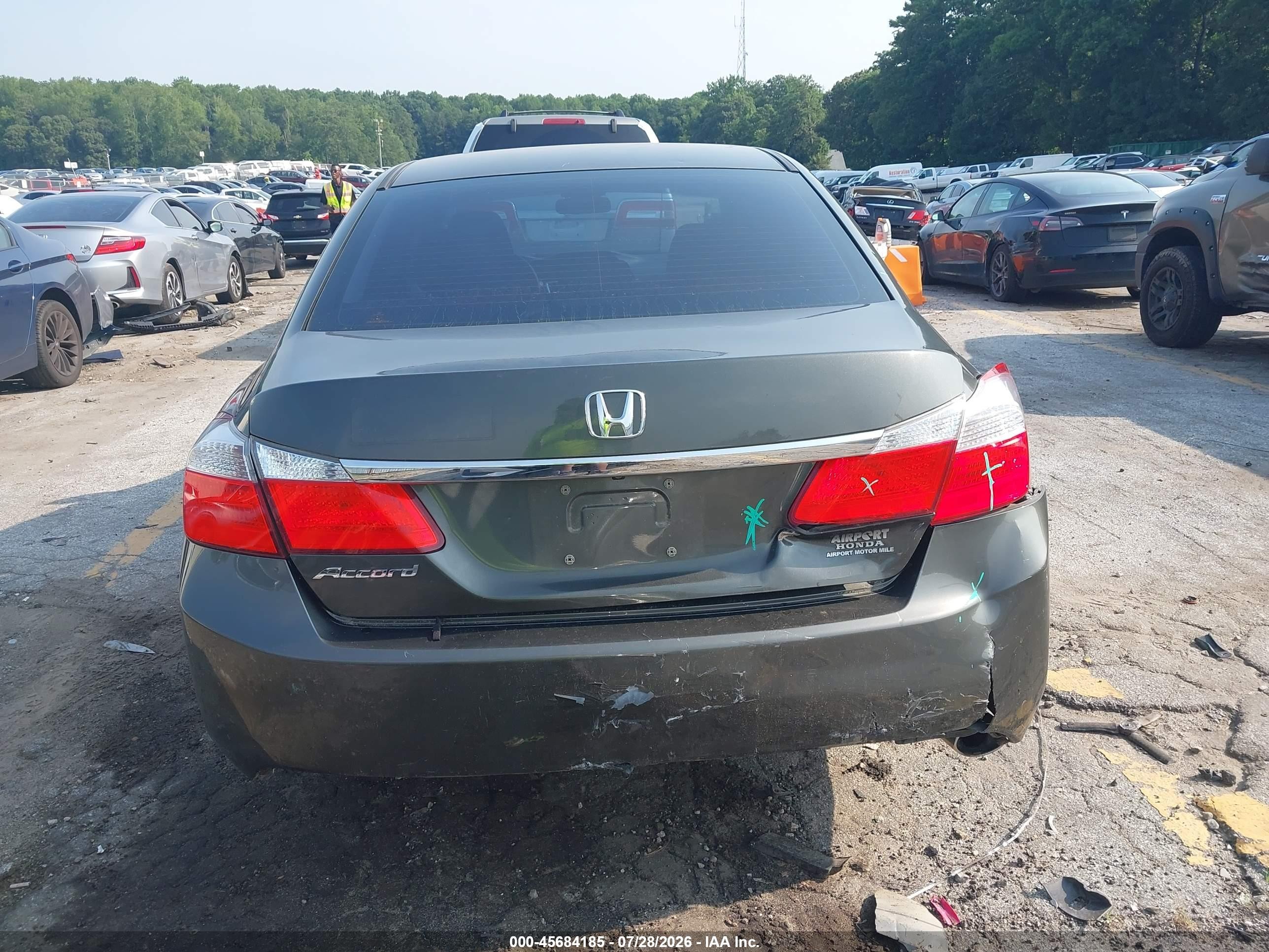 2015 Honda Accord Lx Серый vin: 1HGCR2F34FA024077