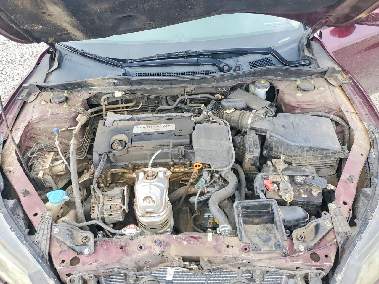 2015 Honda Accord Lx Burgundy vin: 1HGCR2F34FA058648