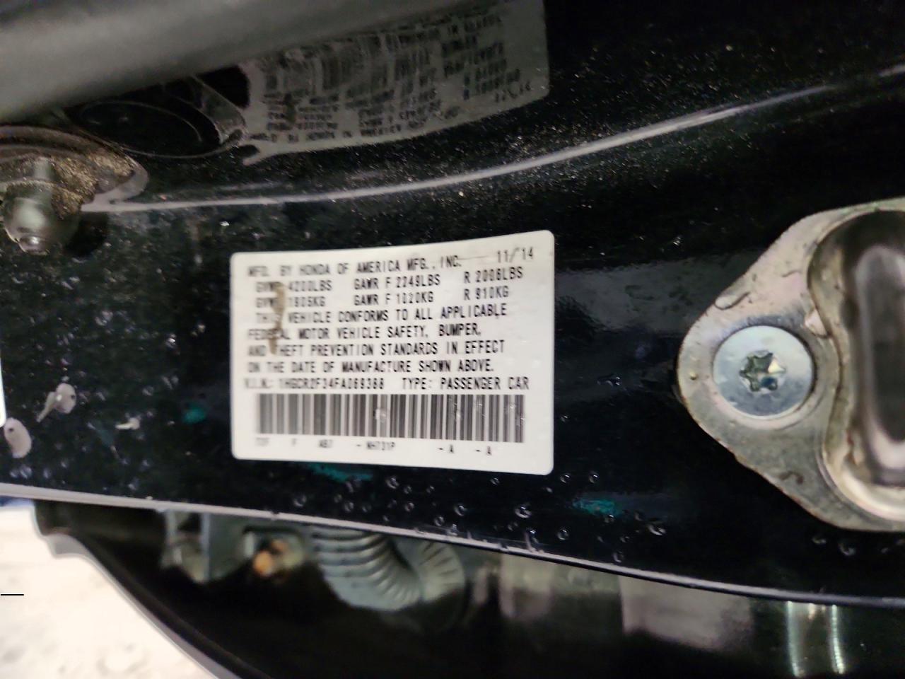 2015 Honda Accord Lx Black vin: 1HGCR2F34FA069388