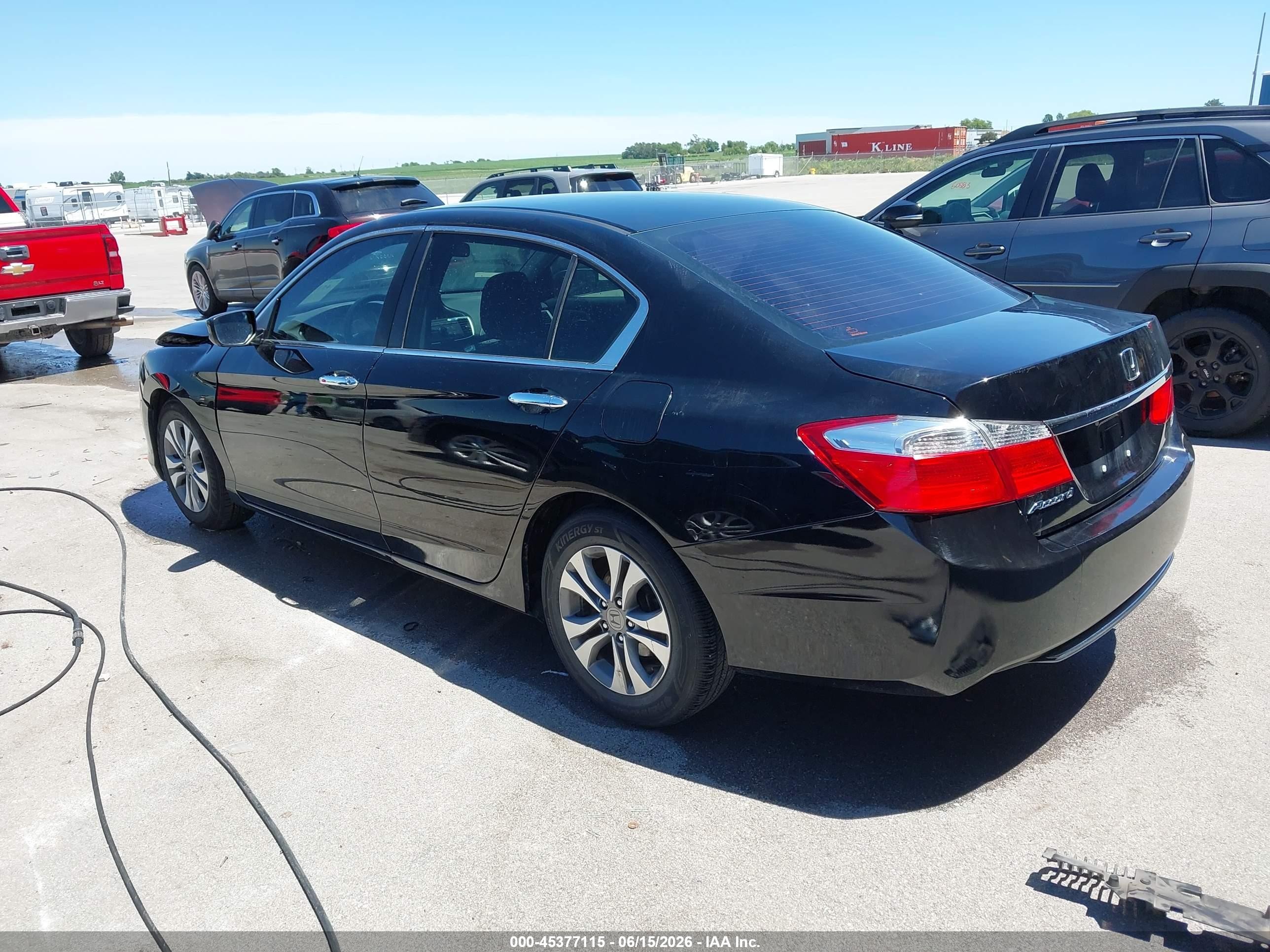 2015 Honda Accord Lx Black vin: 1HGCR2F34FA070198