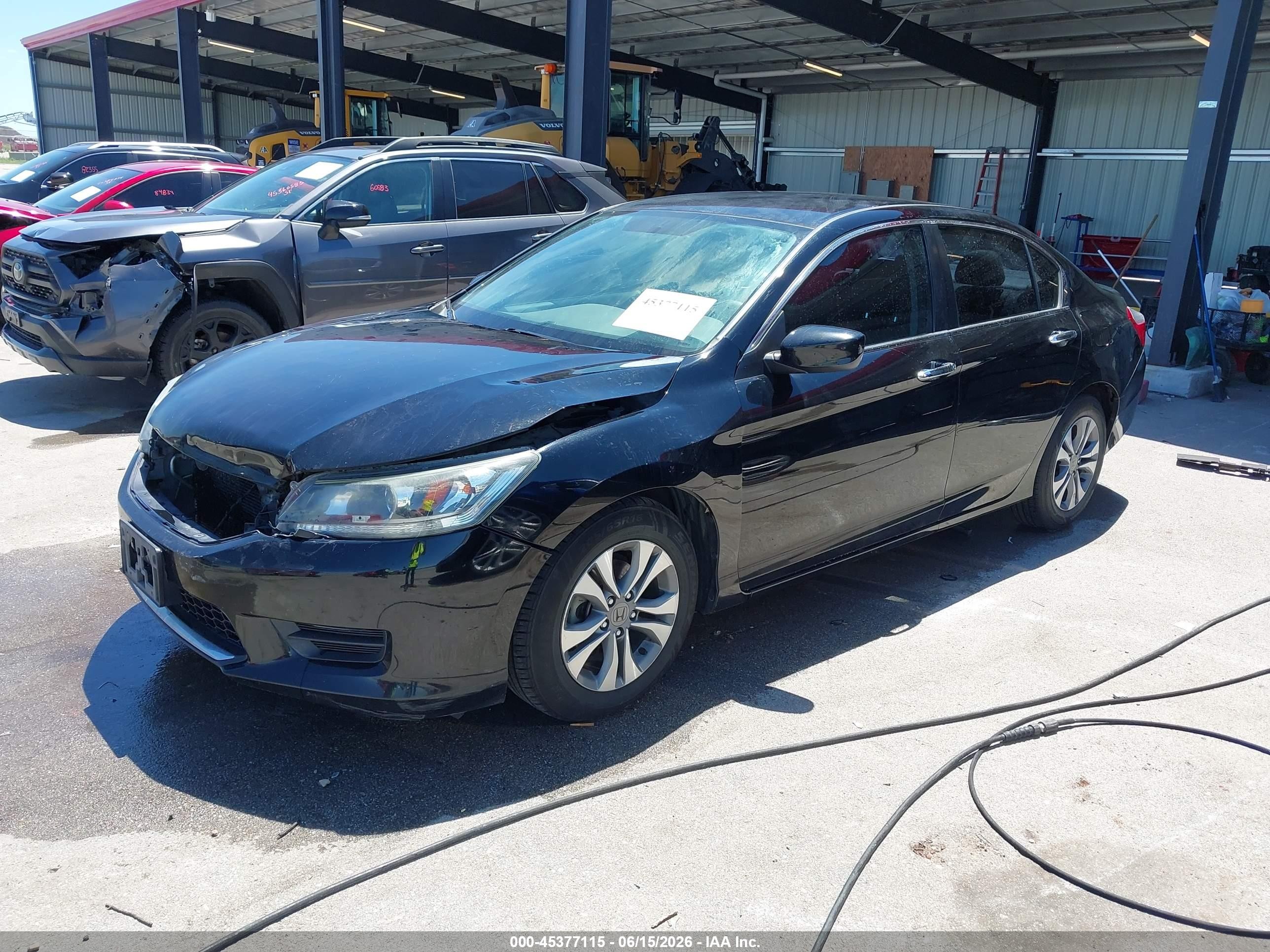 2015 Honda Accord Lx Black vin: 1HGCR2F34FA070198
