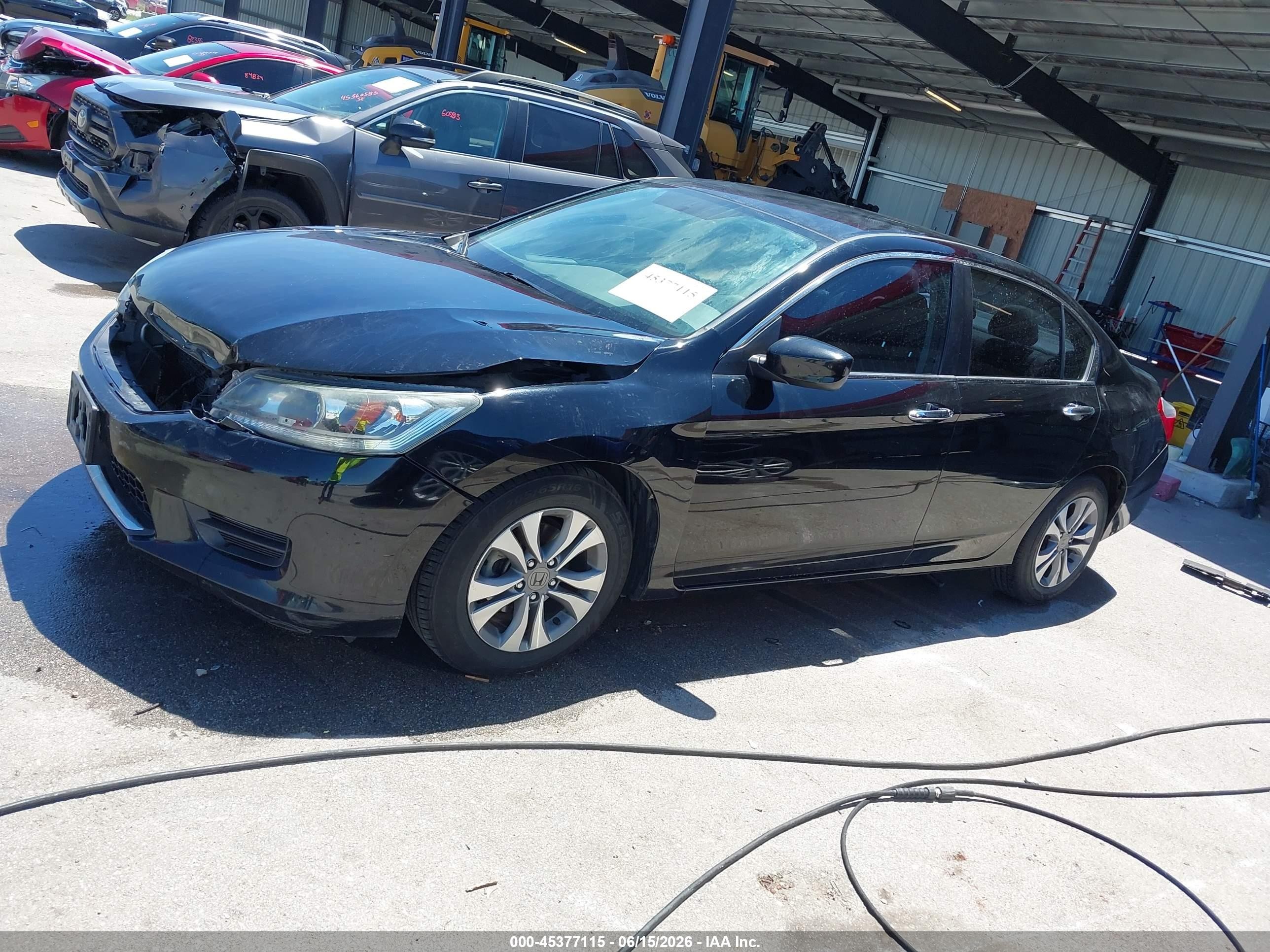 2015 Honda Accord Lx Black vin: 1HGCR2F34FA070198