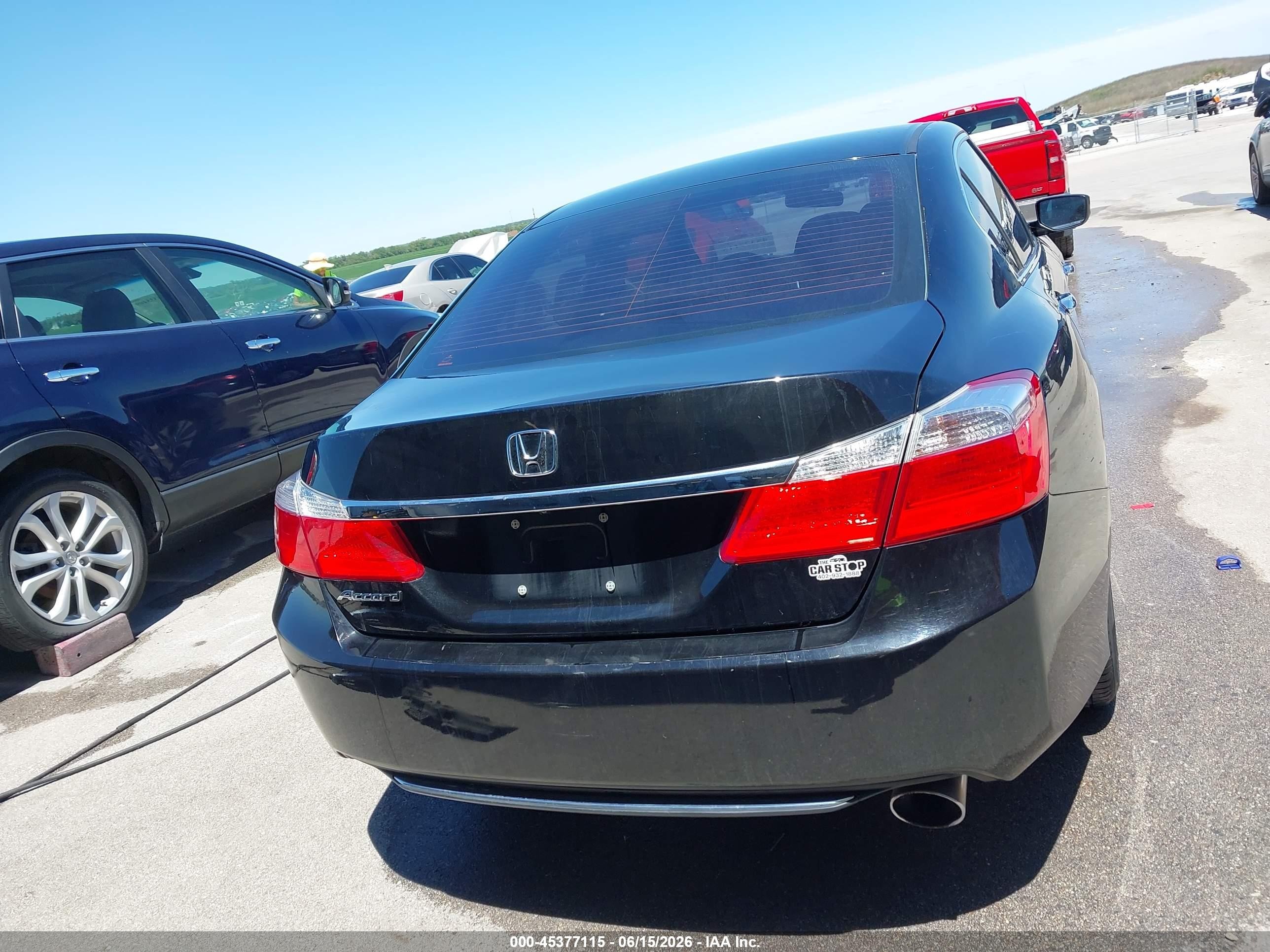 2015 Honda Accord Lx Black vin: 1HGCR2F34FA070198