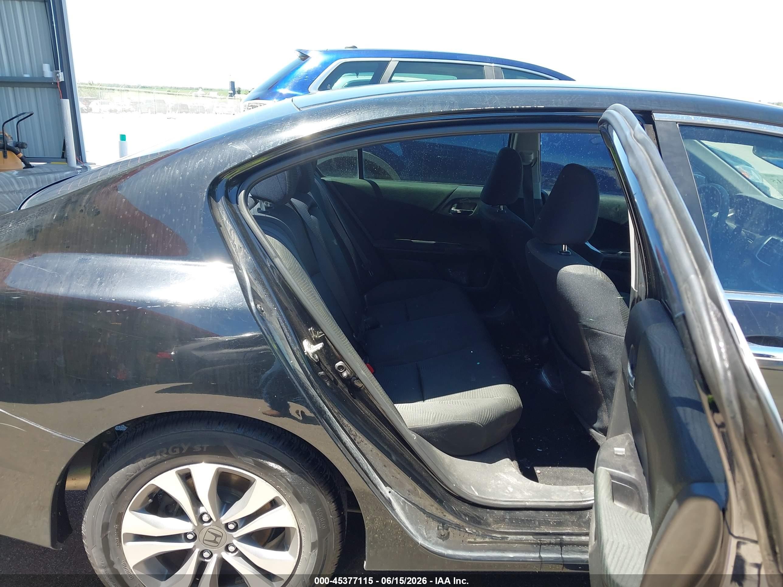2015 Honda Accord Lx Black vin: 1HGCR2F34FA070198