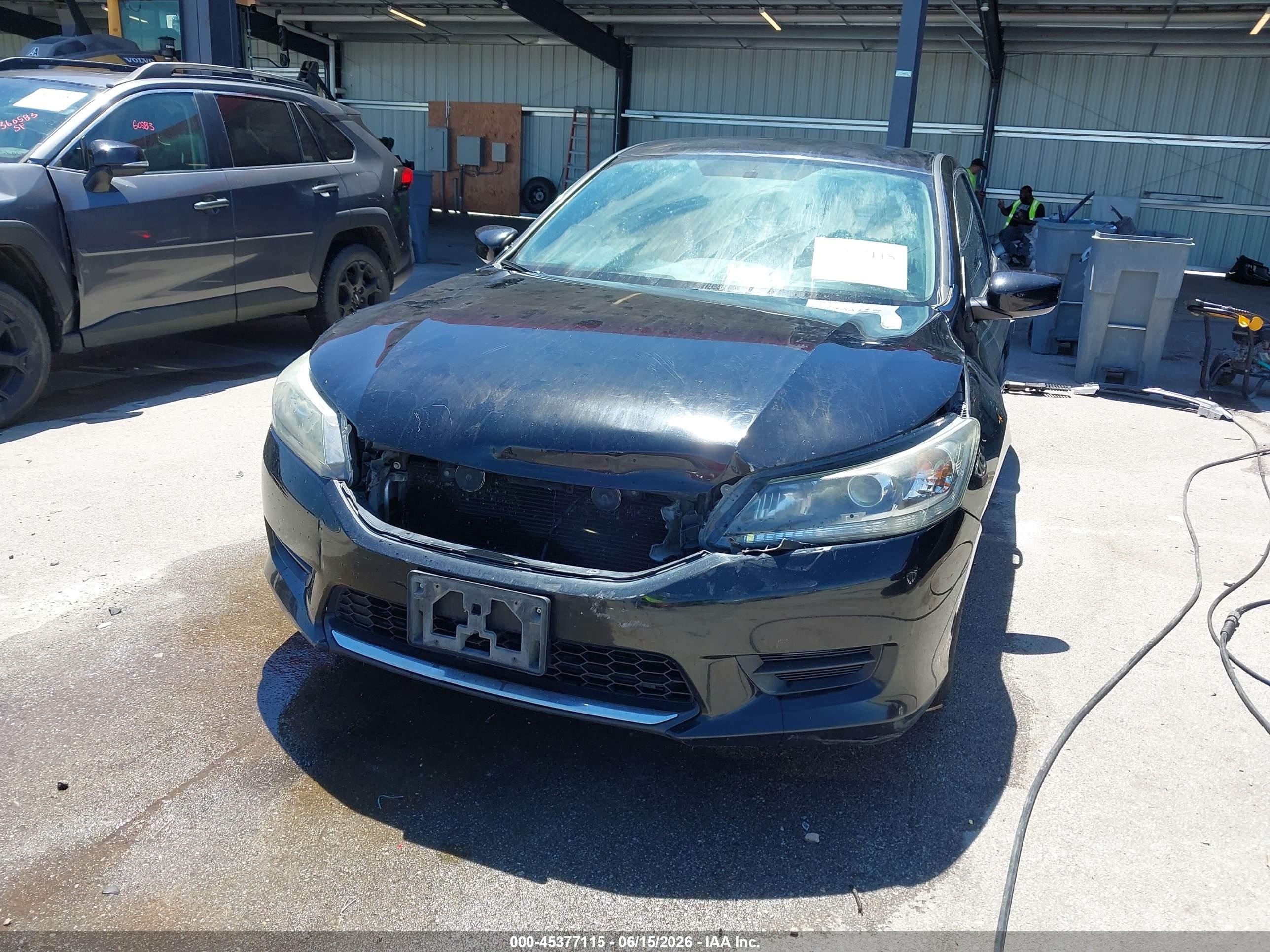 2015 Honda Accord Lx Black vin: 1HGCR2F34FA070198