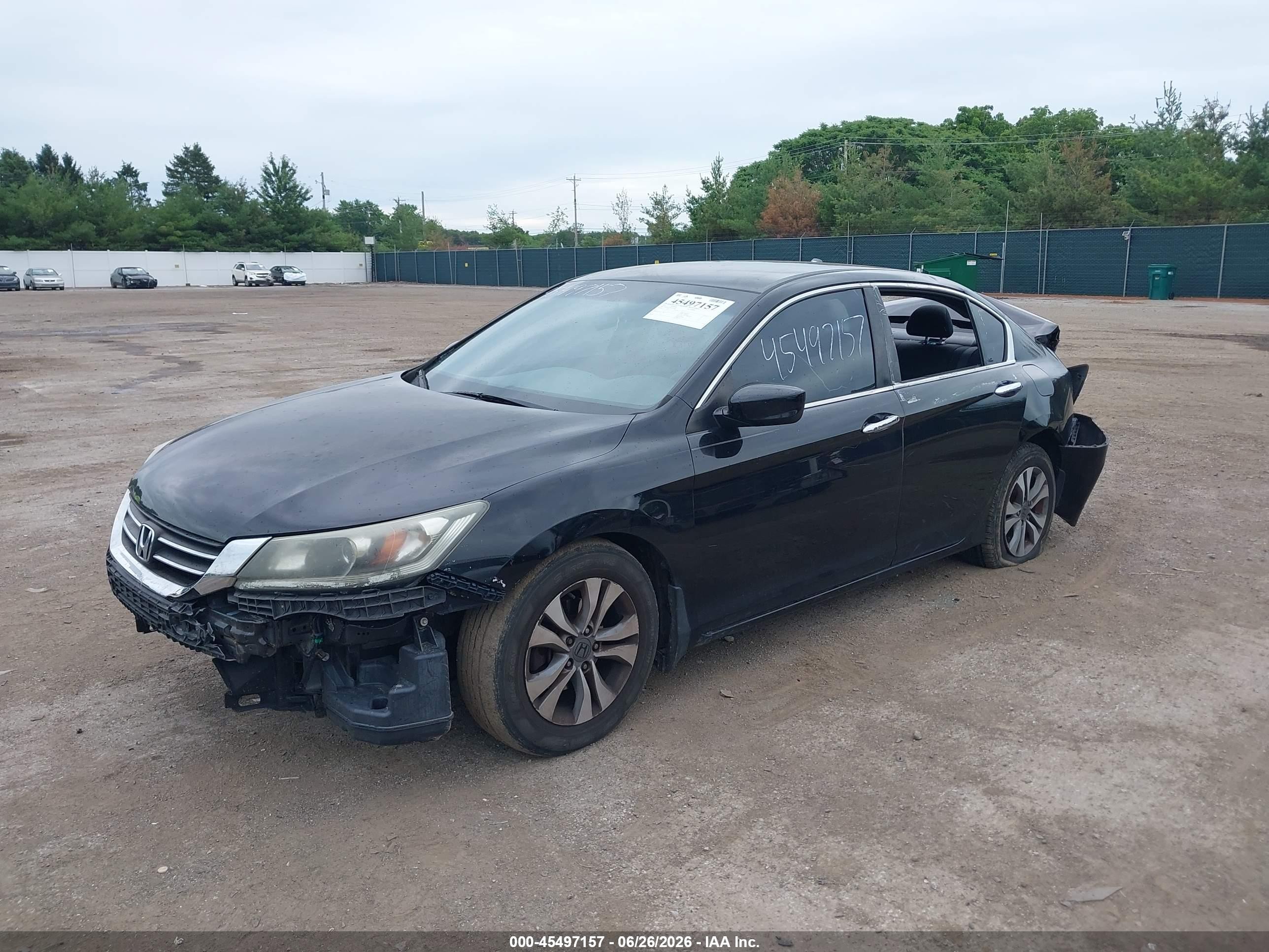 2015 Honda Accord Lx Black vin: 1HGCR2F34FA092458