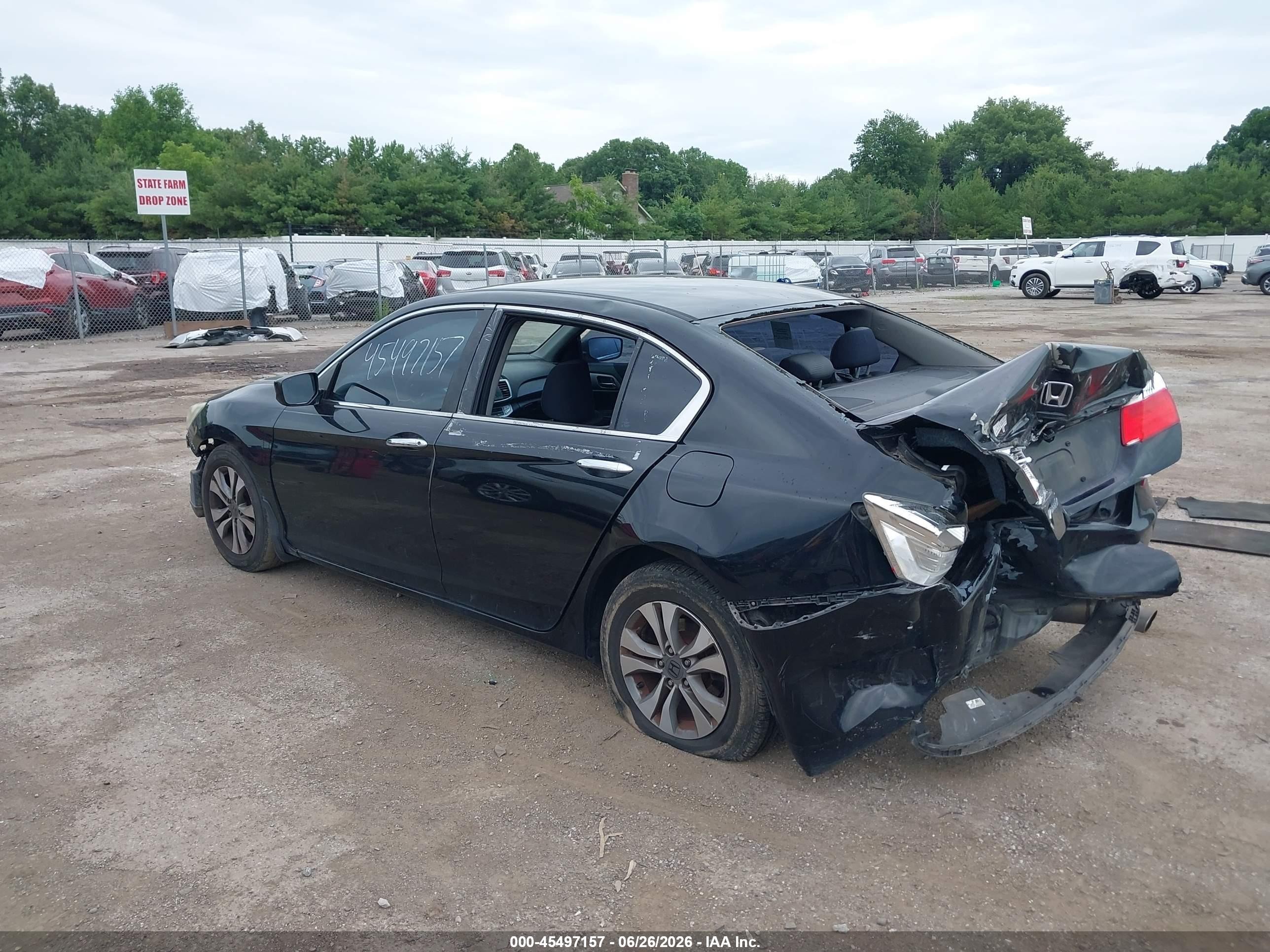 2015 Honda Accord Lx Black vin: 1HGCR2F34FA092458