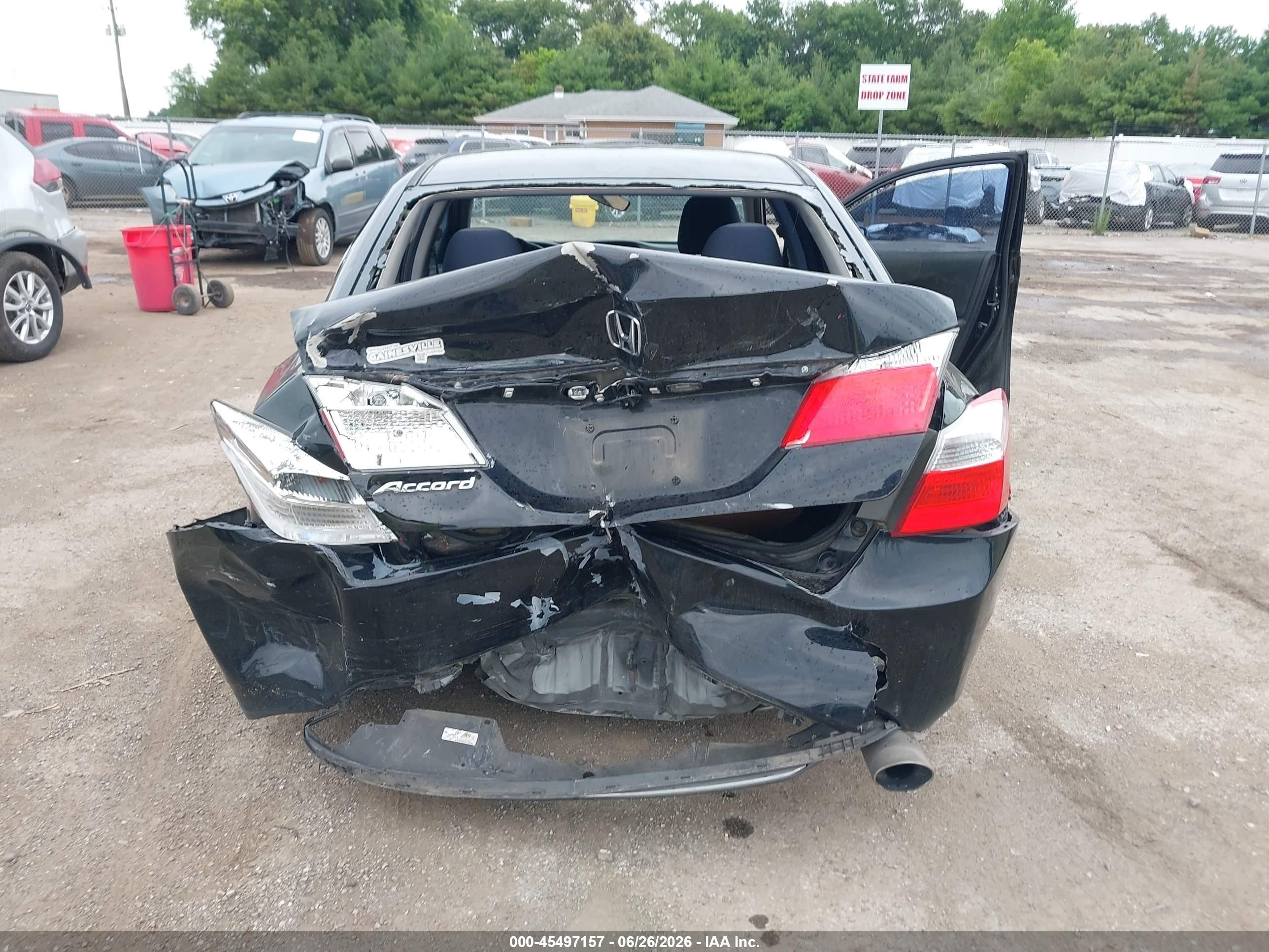 2015 Honda Accord Lx Black vin: 1HGCR2F34FA092458