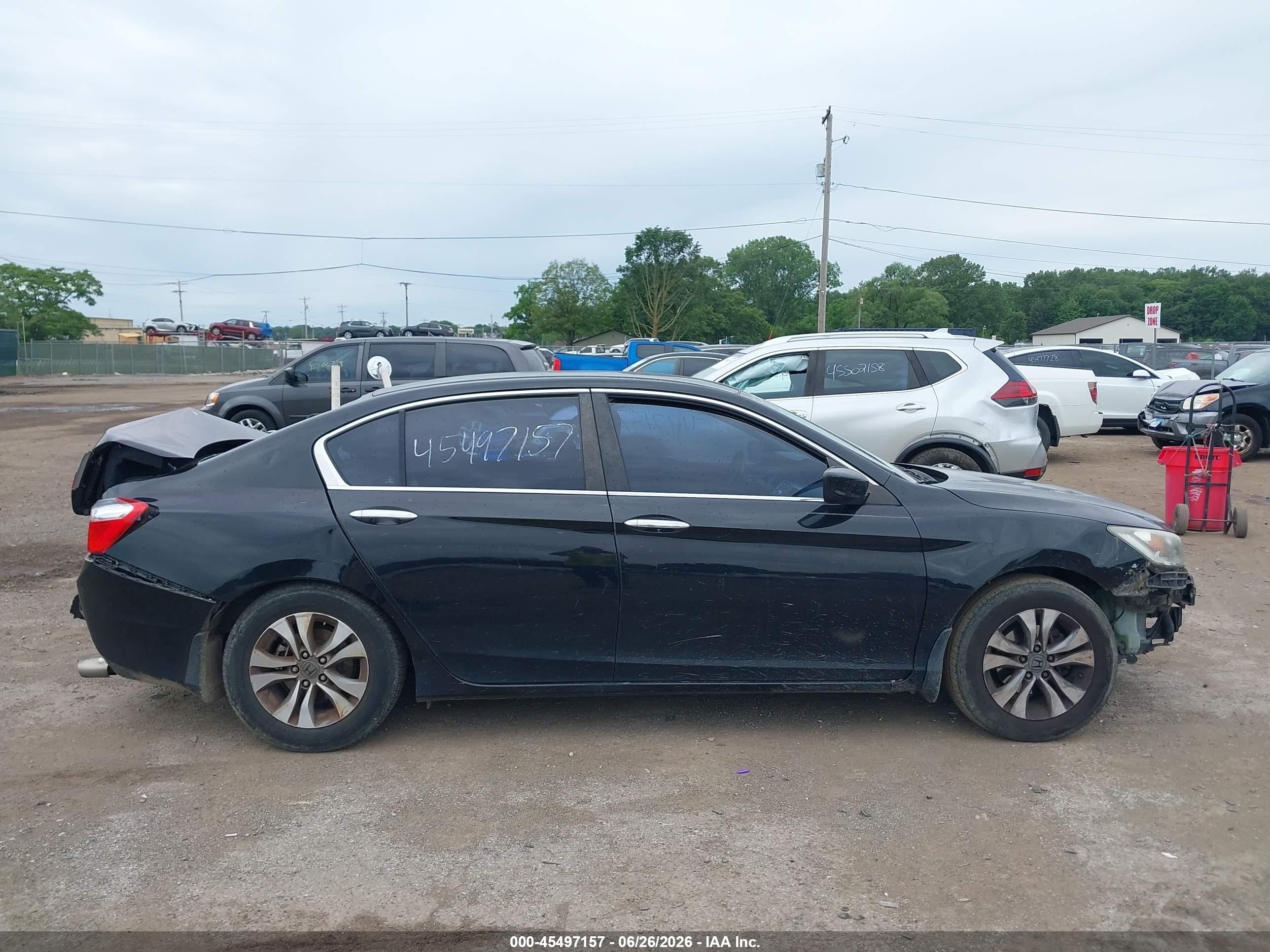 2015 Honda Accord Lx Black vin: 1HGCR2F34FA092458