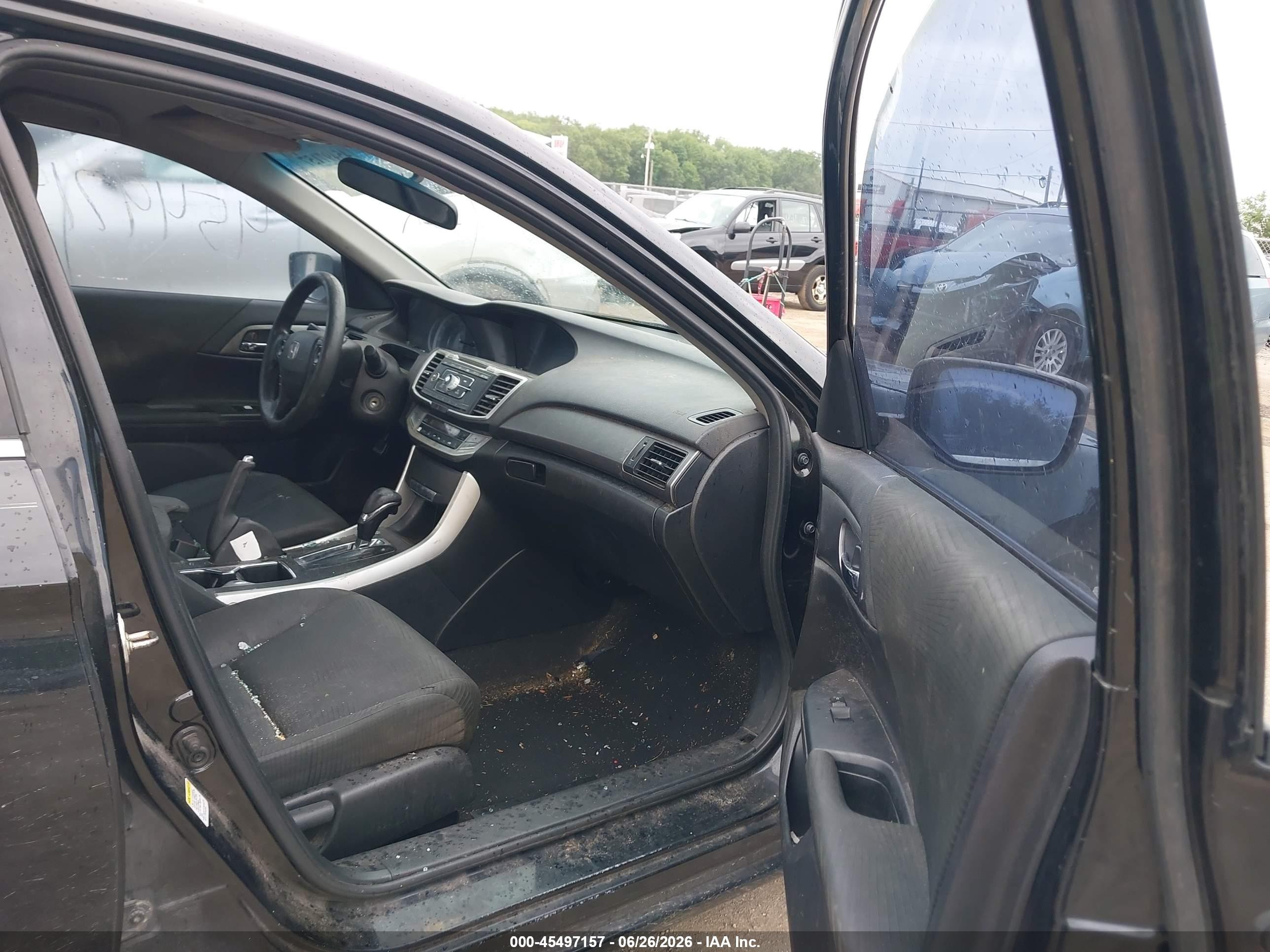 2015 Honda Accord Lx Black vin: 1HGCR2F34FA092458
