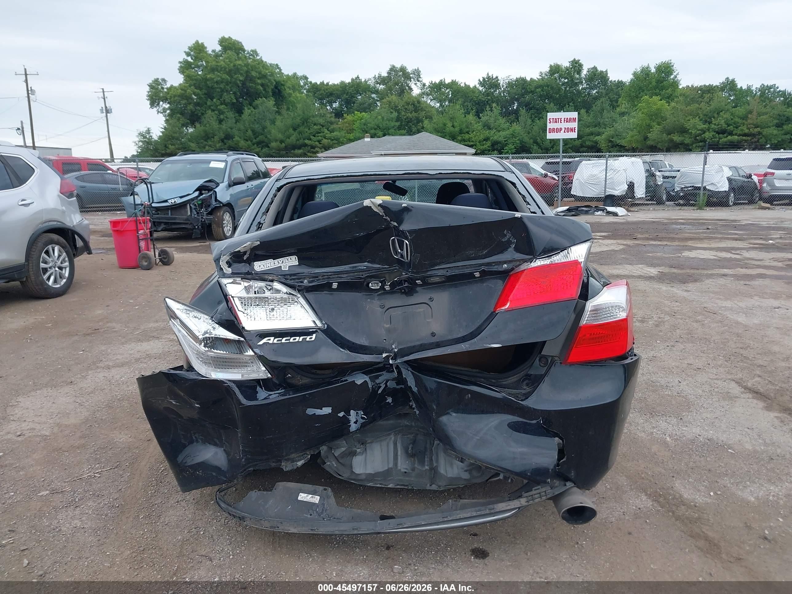 2015 Honda Accord Lx Black vin: 1HGCR2F34FA092458