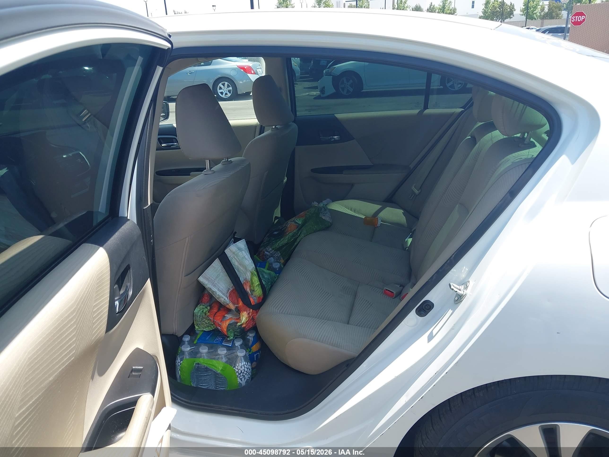 2015 Honda Accord Lx White vin: 1HGCR2F34FA094064