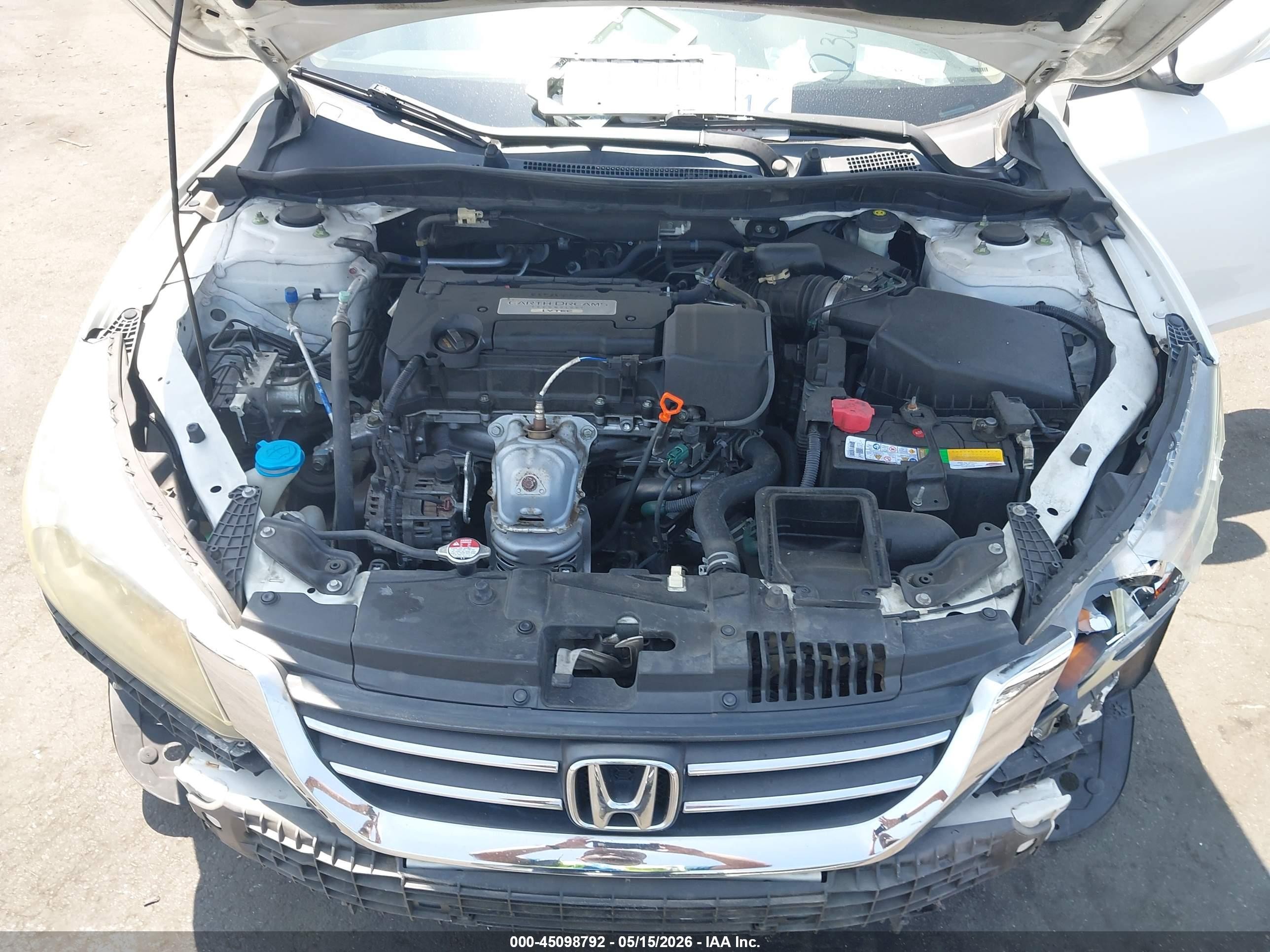 2015 Honda Accord Lx White vin: 1HGCR2F34FA094064