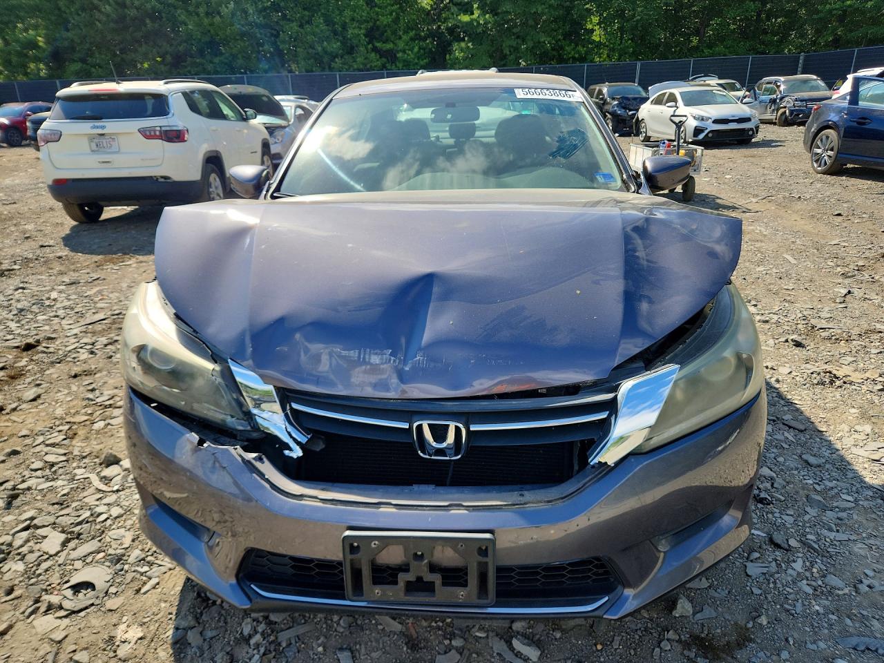 2015 Honda Accord Lx Gray vin: 1HGCR2F34FA106729