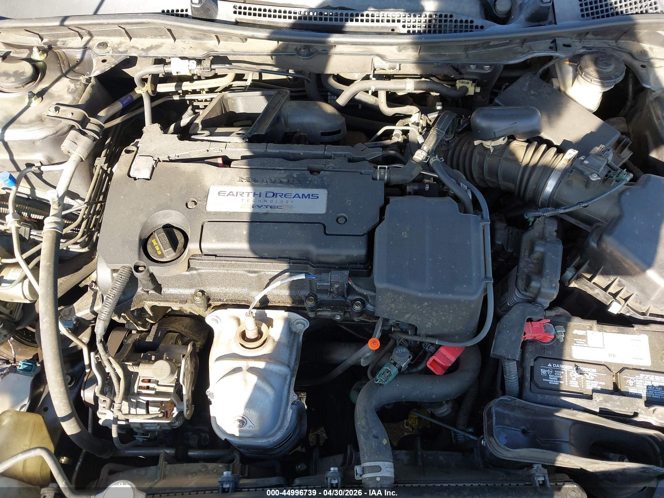 2015 Honda Accord Lx Gray vin: 1HGCR2F34FA111803
