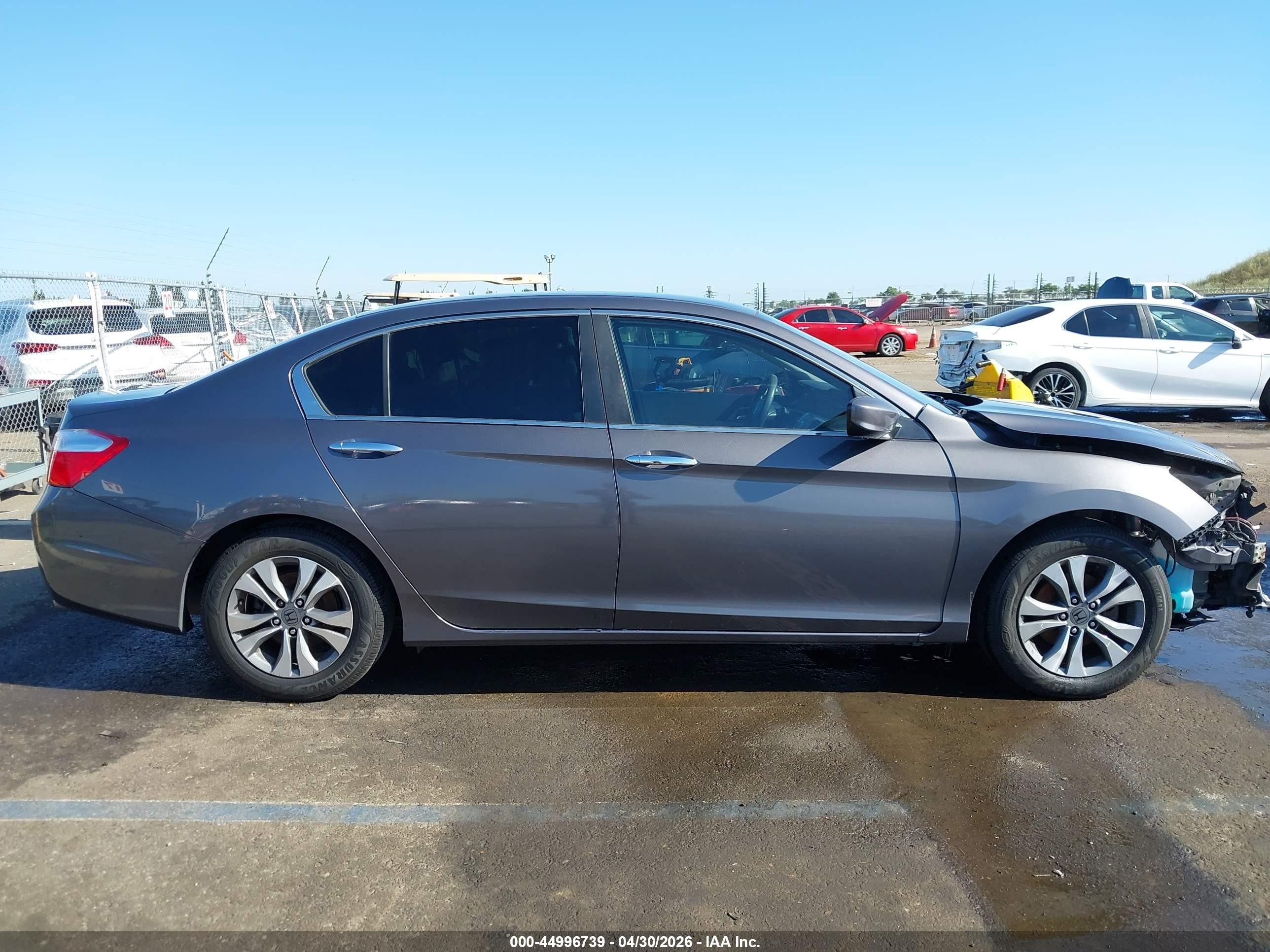 2015 Honda Accord Lx Gray vin: 1HGCR2F34FA111803