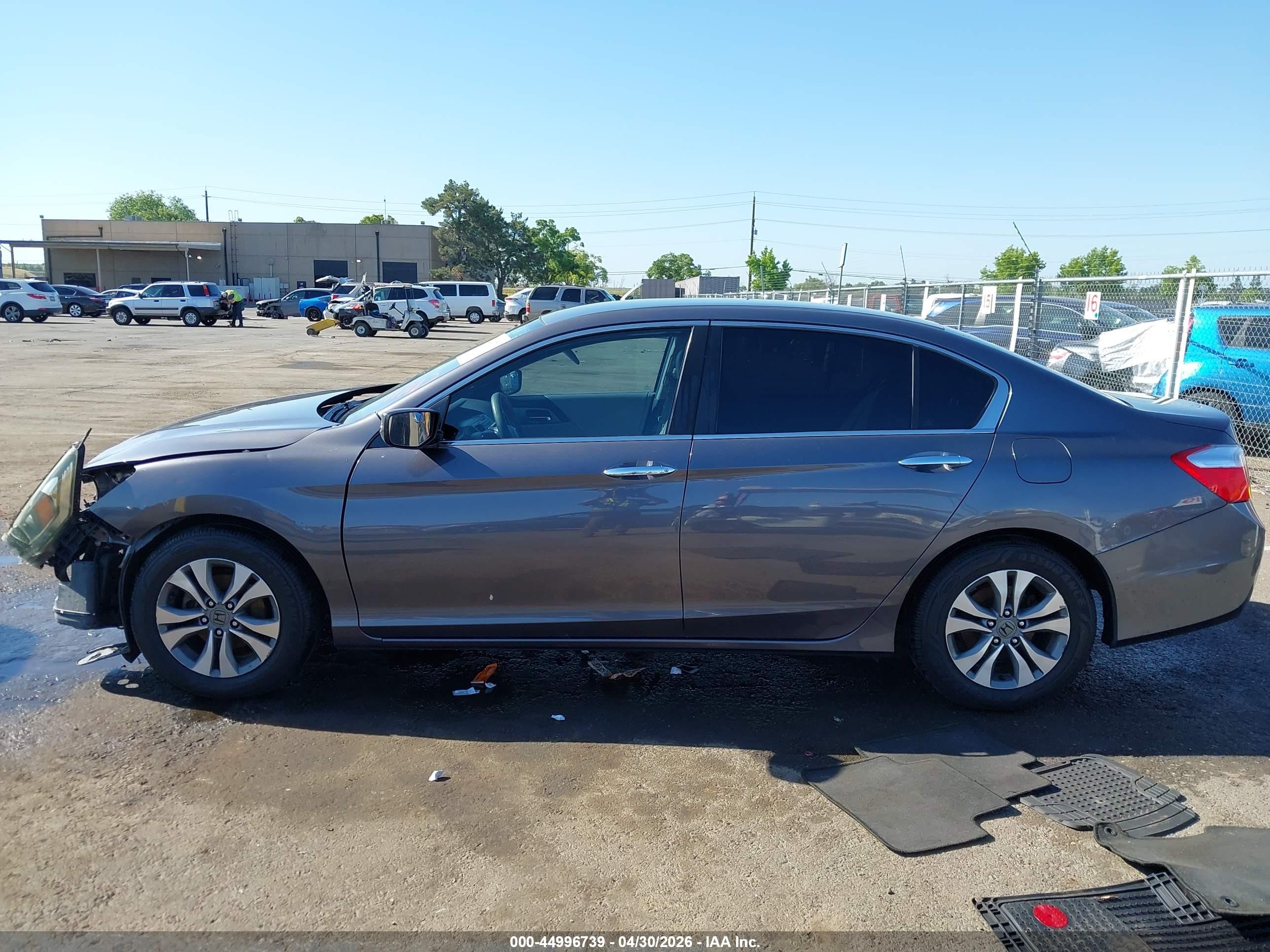 2015 Honda Accord Lx Gray vin: 1HGCR2F34FA111803