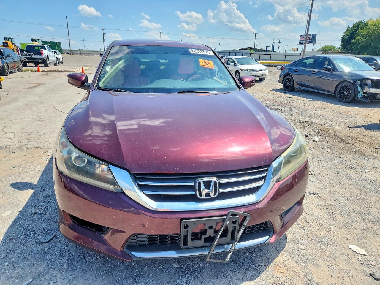 2015 Honda Accord Lx Maroon vin: 1HGCR2F34FA115527