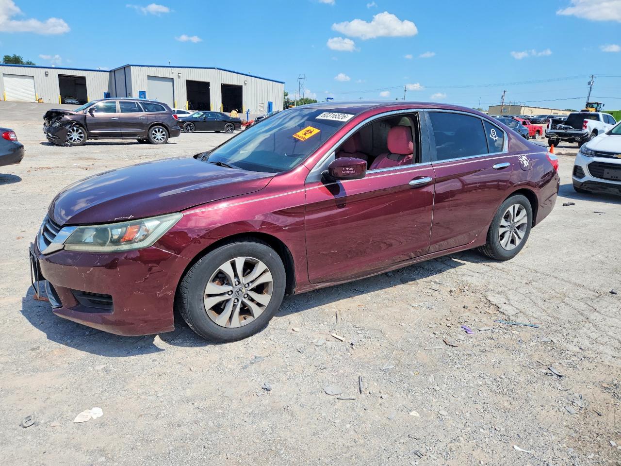 2015 Honda Accord Lx Maroon vin: 1HGCR2F34FA115527