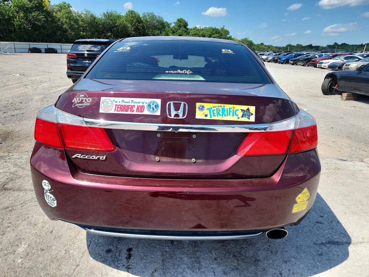 2015 Honda Accord Lx Maroon vin: 1HGCR2F34FA115527