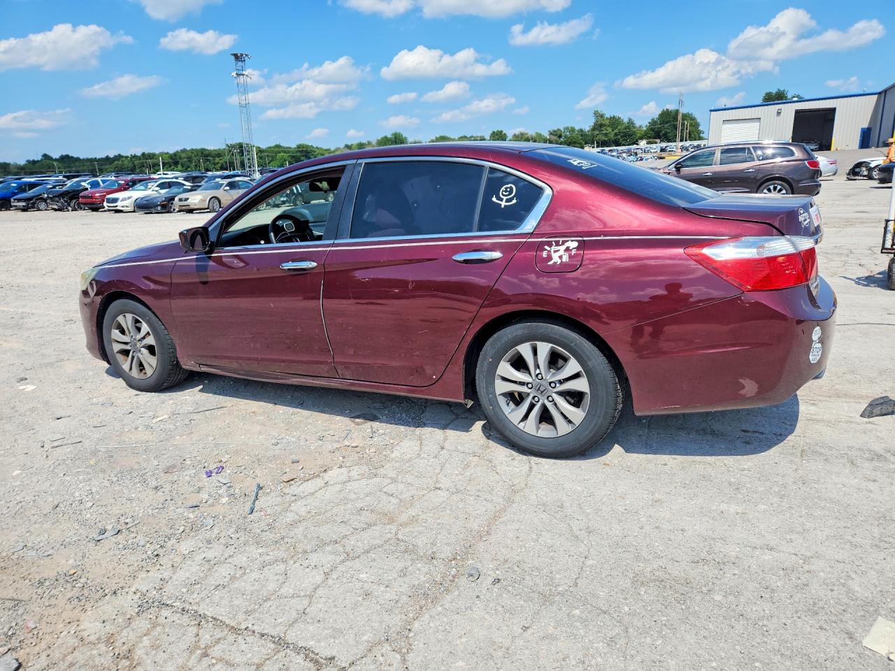 2015 Honda Accord Lx Maroon vin: 1HGCR2F34FA115527