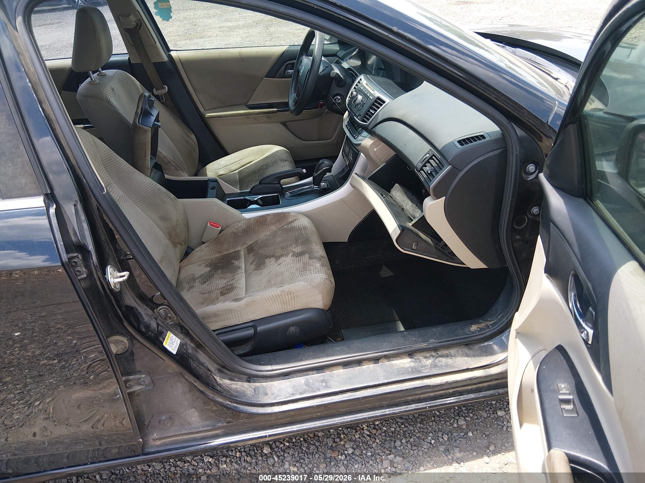 2015 Honda Accord Lx Black vin: 1HGCR2F34FA116371
