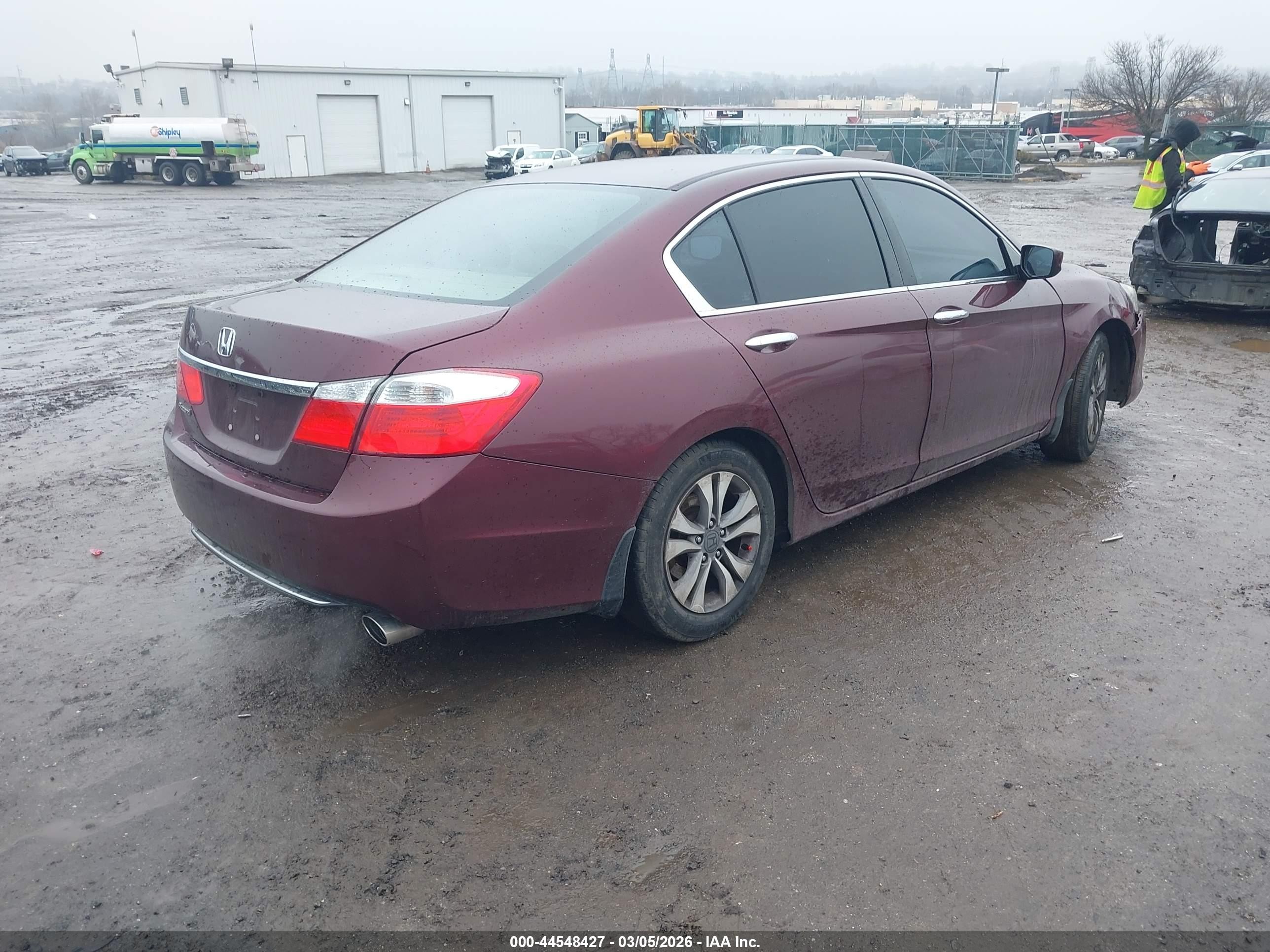 2015 Honda Accord Lx Burgundy vin: 1HGCR2F34FA153145