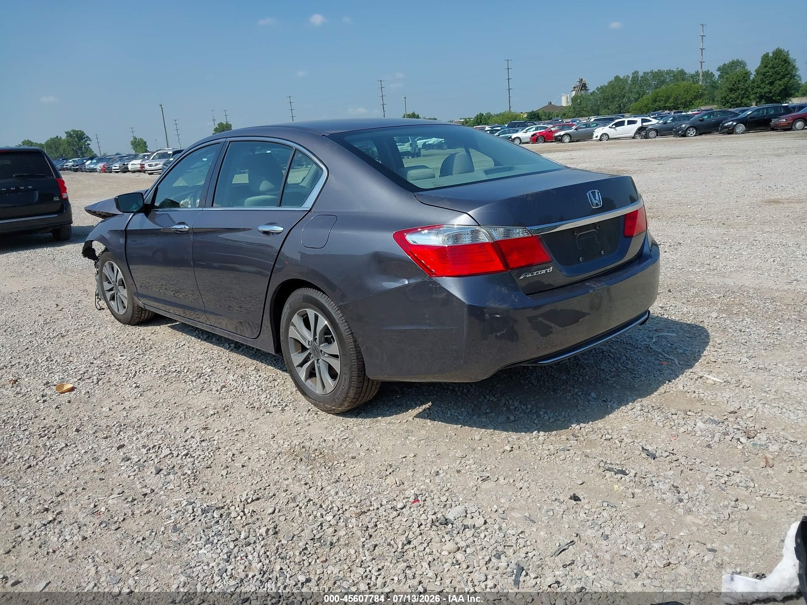 2015 Honda Accord Lx Gray vin: 1HGCR2F34FA165988