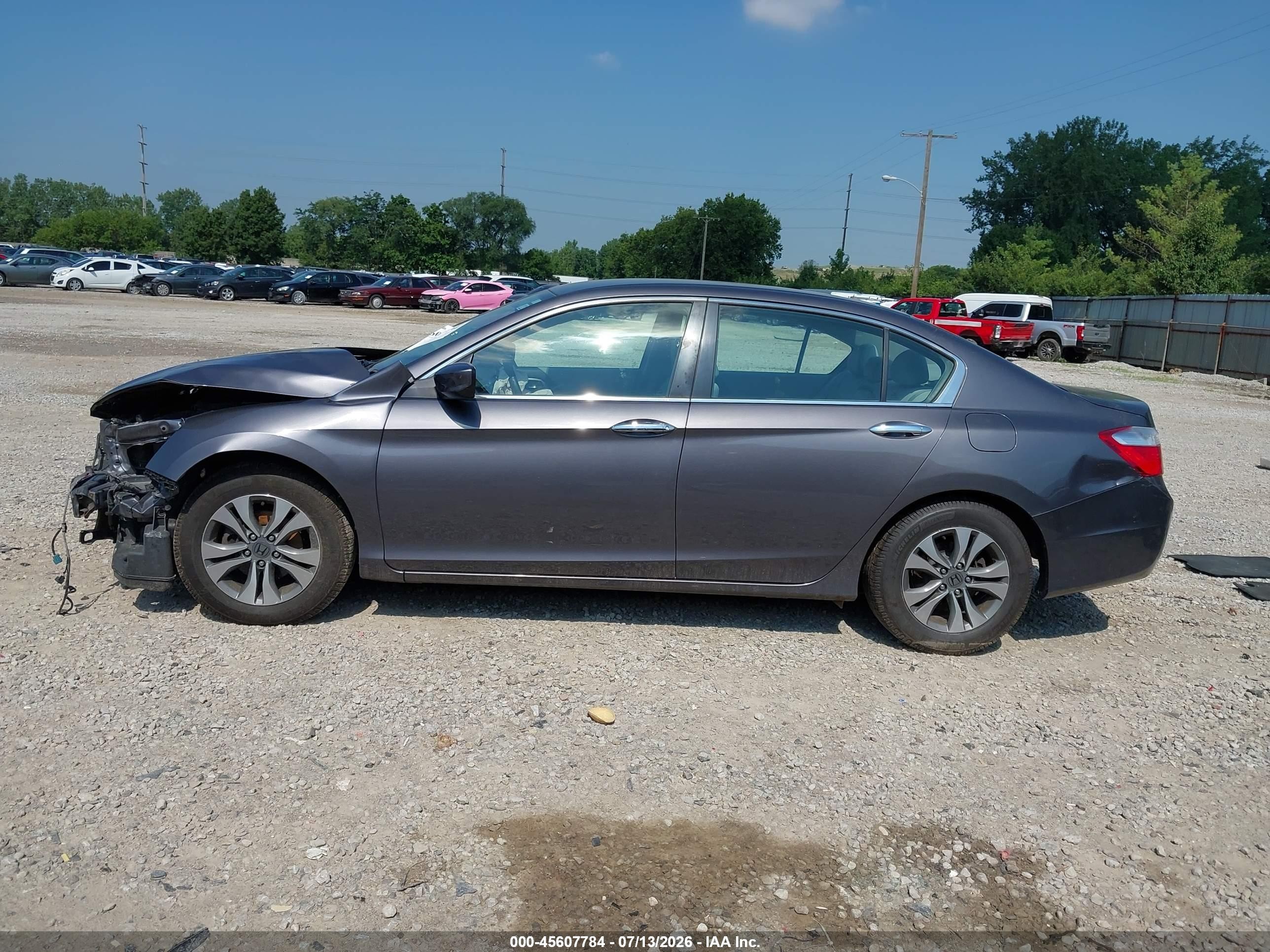 2015 Honda Accord Lx Gray vin: 1HGCR2F34FA165988