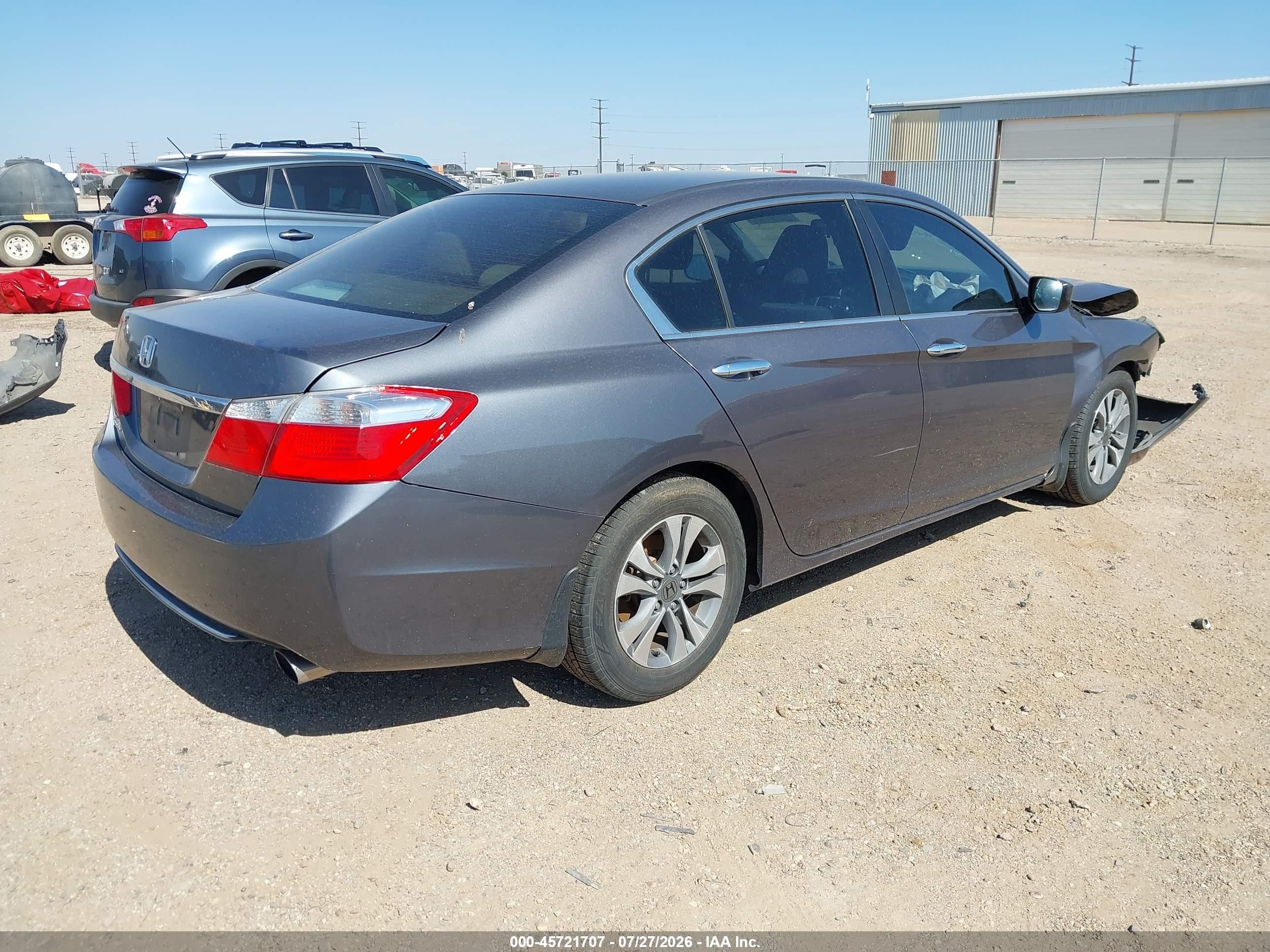 2015 Honda Accord Lx Gray vin: 1HGCR2F34FA165991