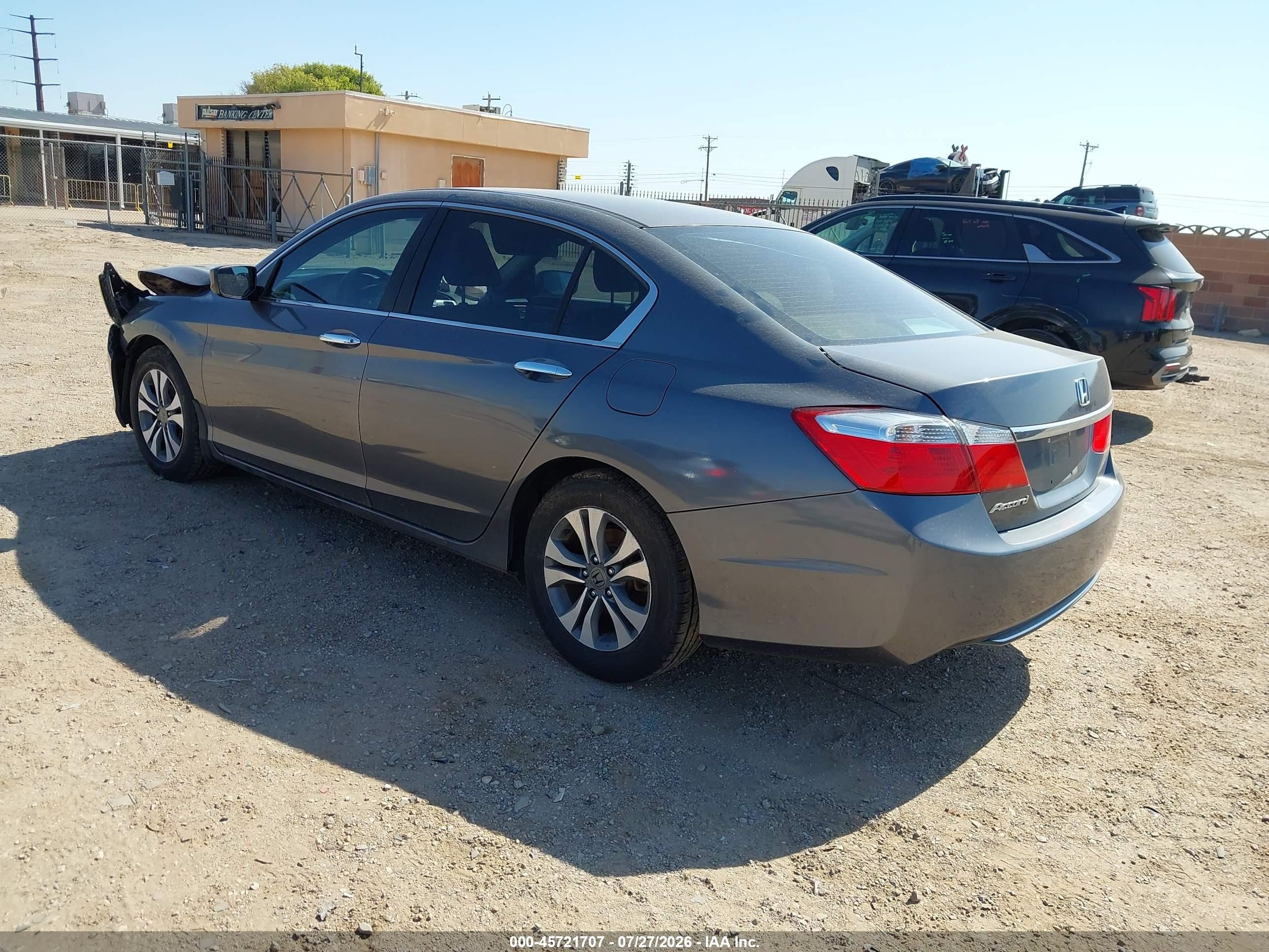 2015 Honda Accord Lx Gray vin: 1HGCR2F34FA165991