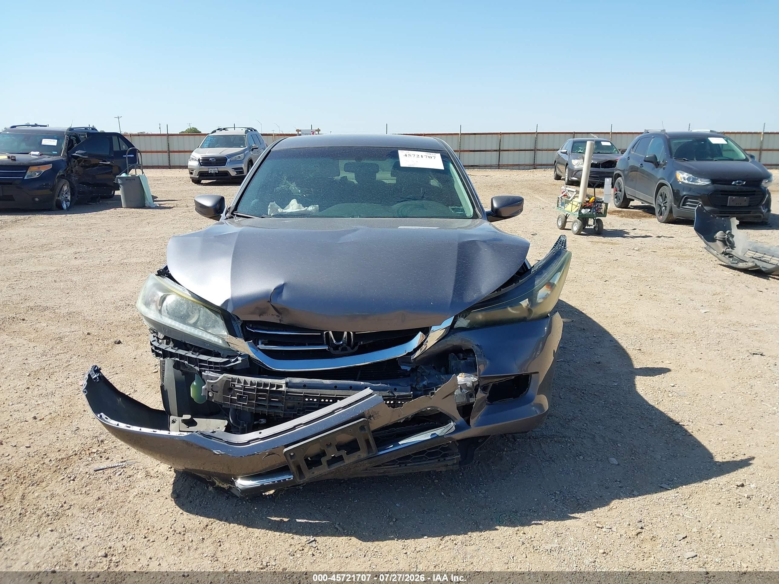 2015 Honda Accord Lx Gray vin: 1HGCR2F34FA165991