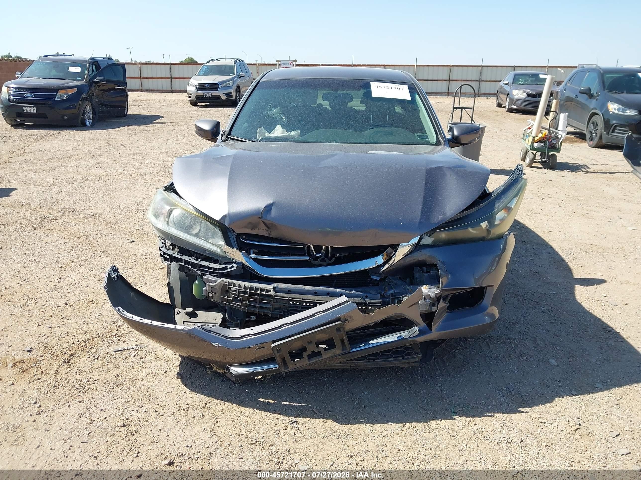 2015 Honda Accord Lx Gray vin: 1HGCR2F34FA165991