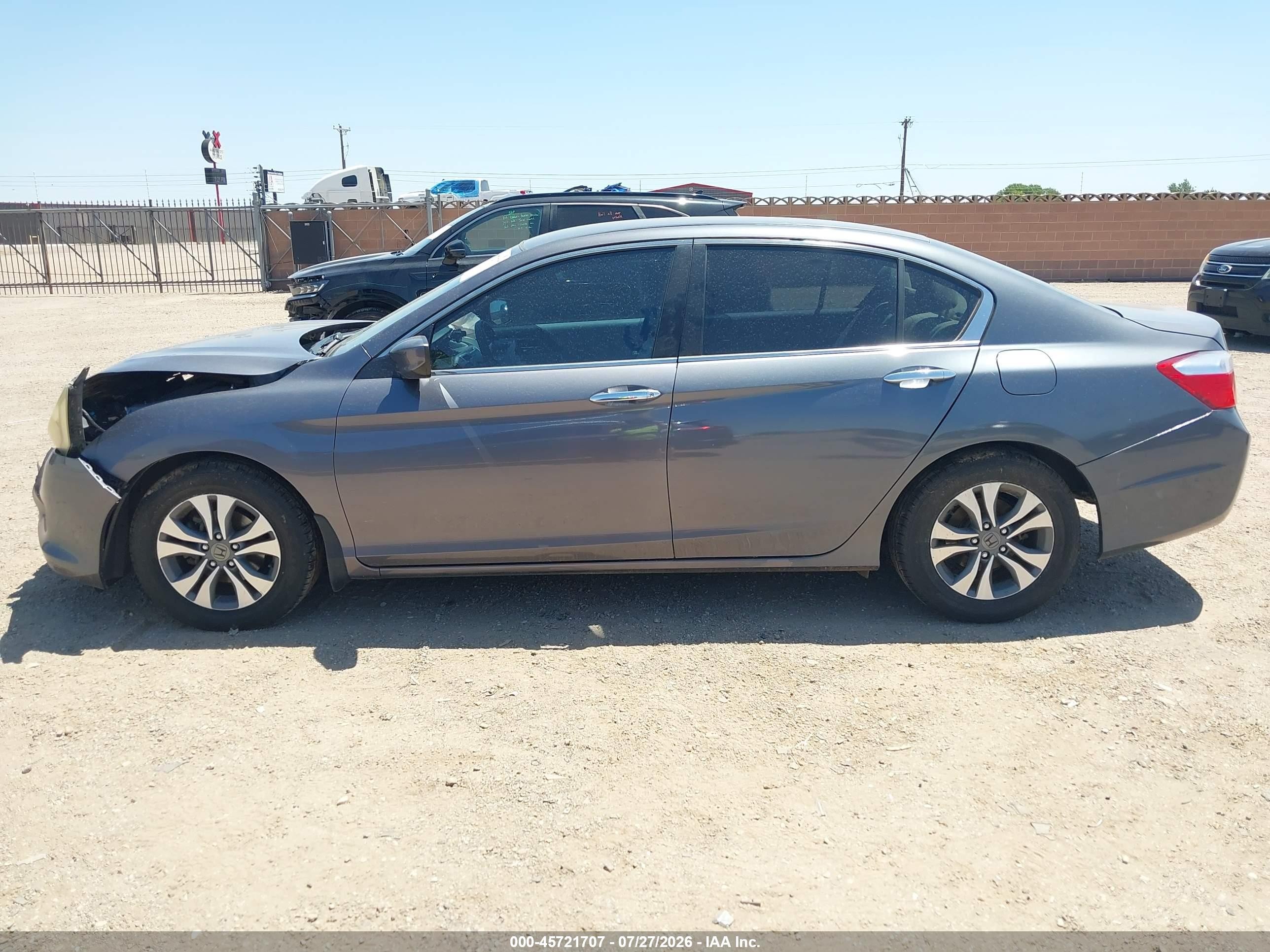 2015 Honda Accord Lx Gray vin: 1HGCR2F34FA165991