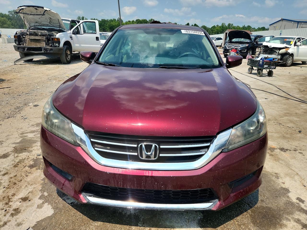 2015 Honda Accord Lx Burgundy vin: 1HGCR2F34FA204708