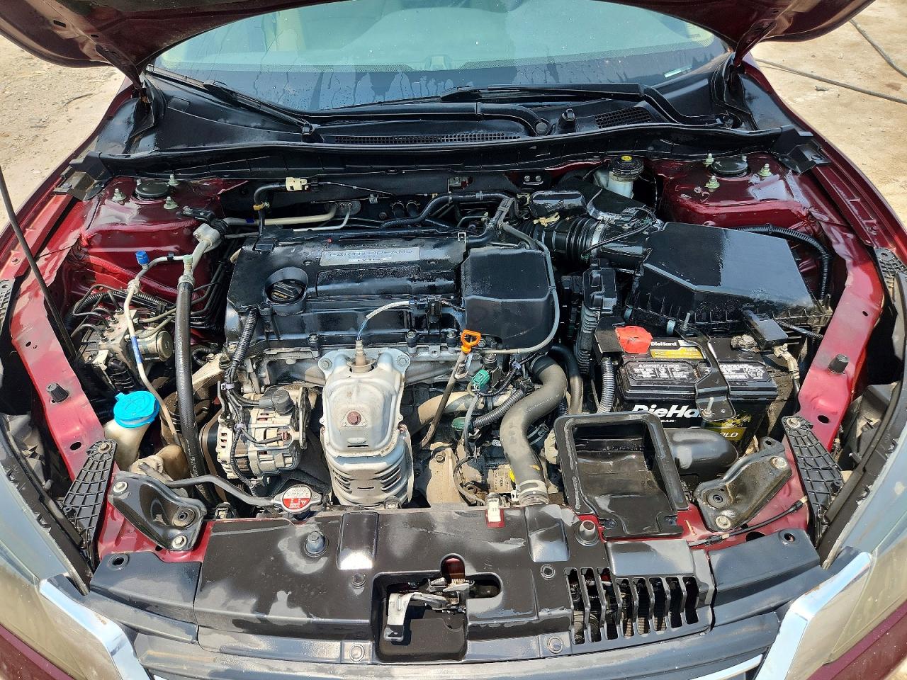 2015 Honda Accord Lx Burgundy vin: 1HGCR2F34FA204708