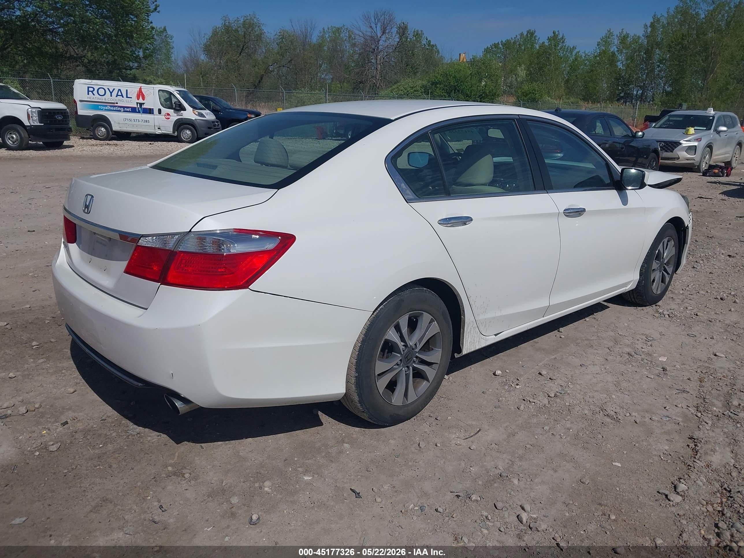 2015 Honda Accord Lx White vin: 1HGCR2F34FA213912
