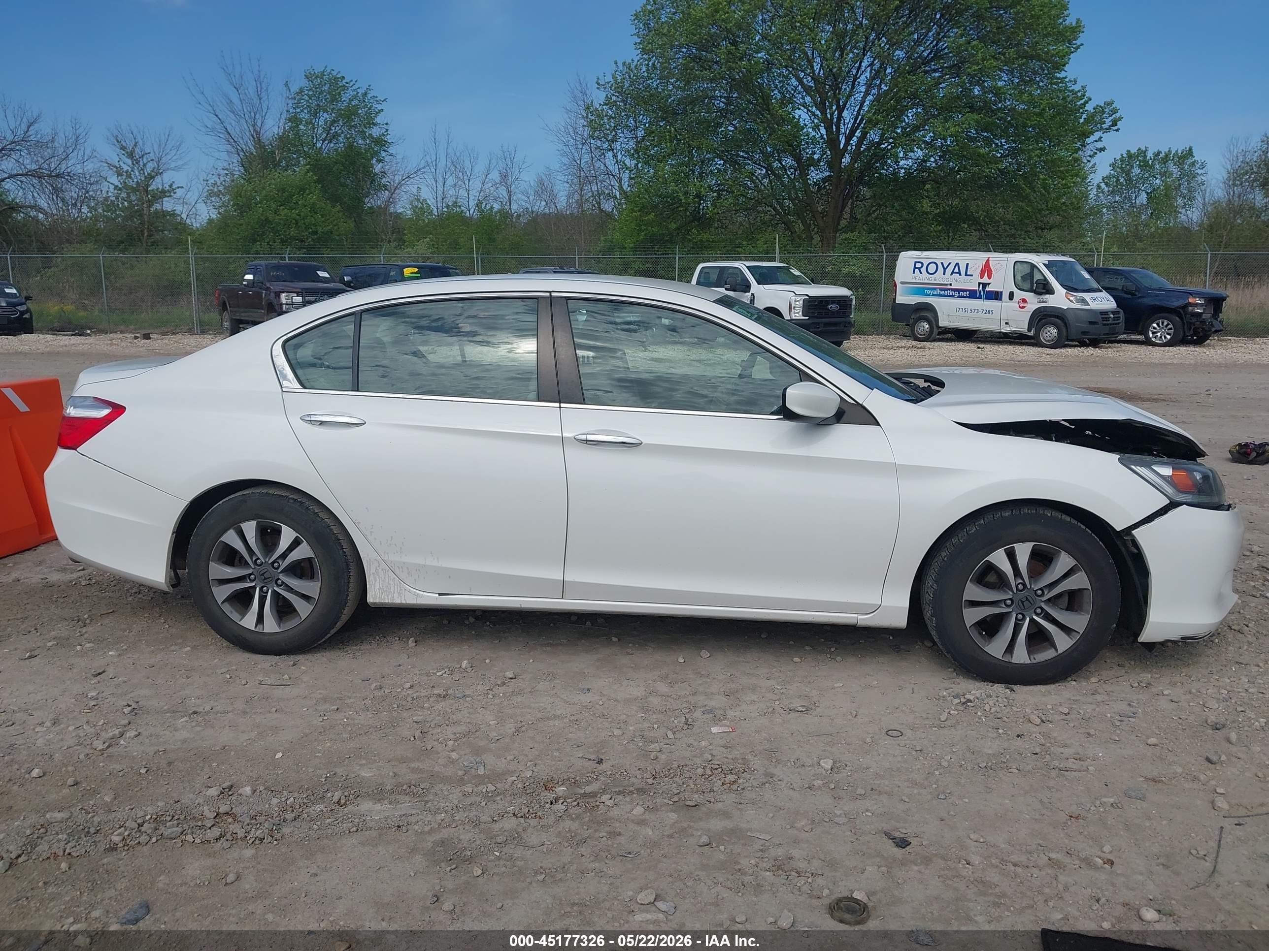 2015 Honda Accord Lx White vin: 1HGCR2F34FA213912